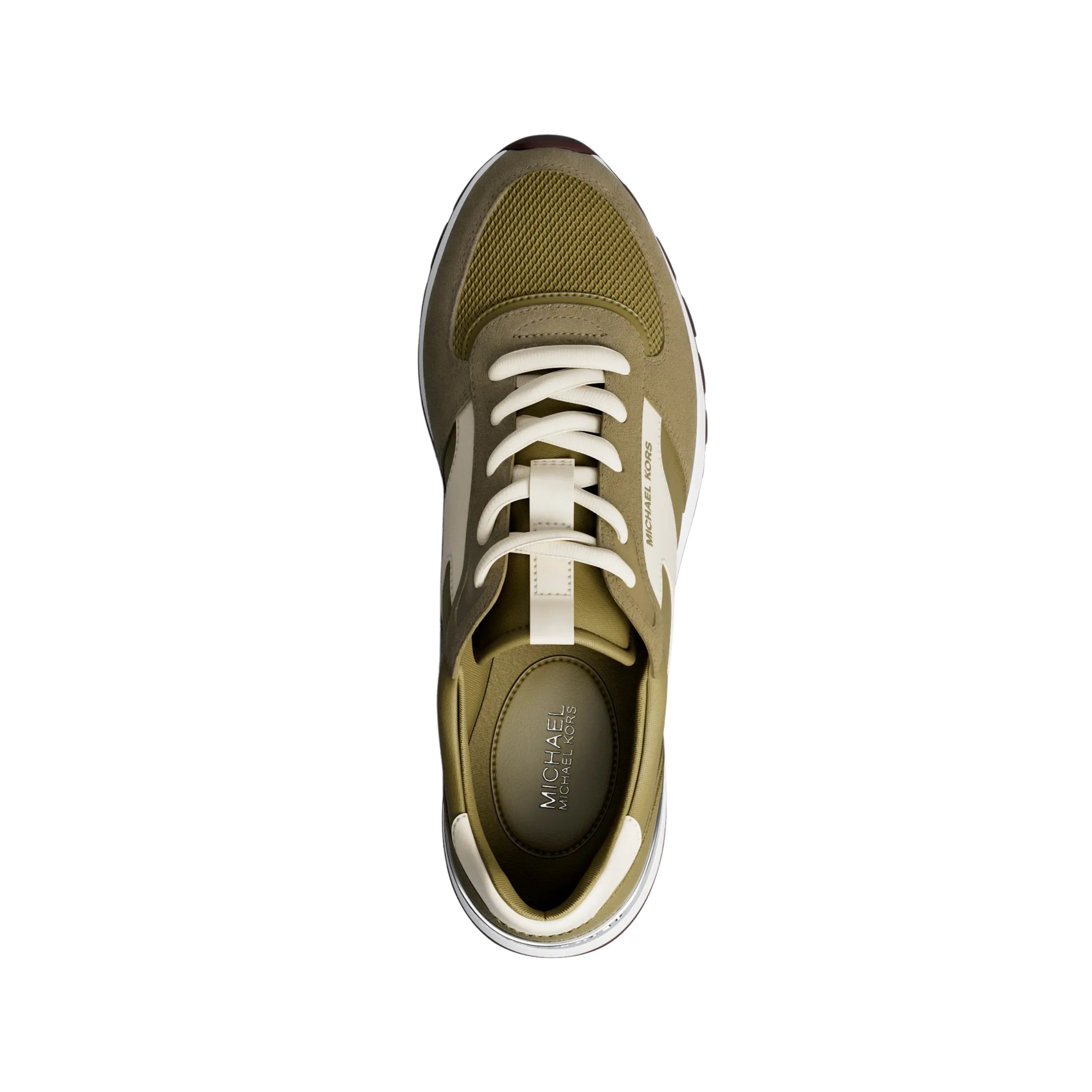Michael Kors Women Remy Mixed Media Trainer - Oregano