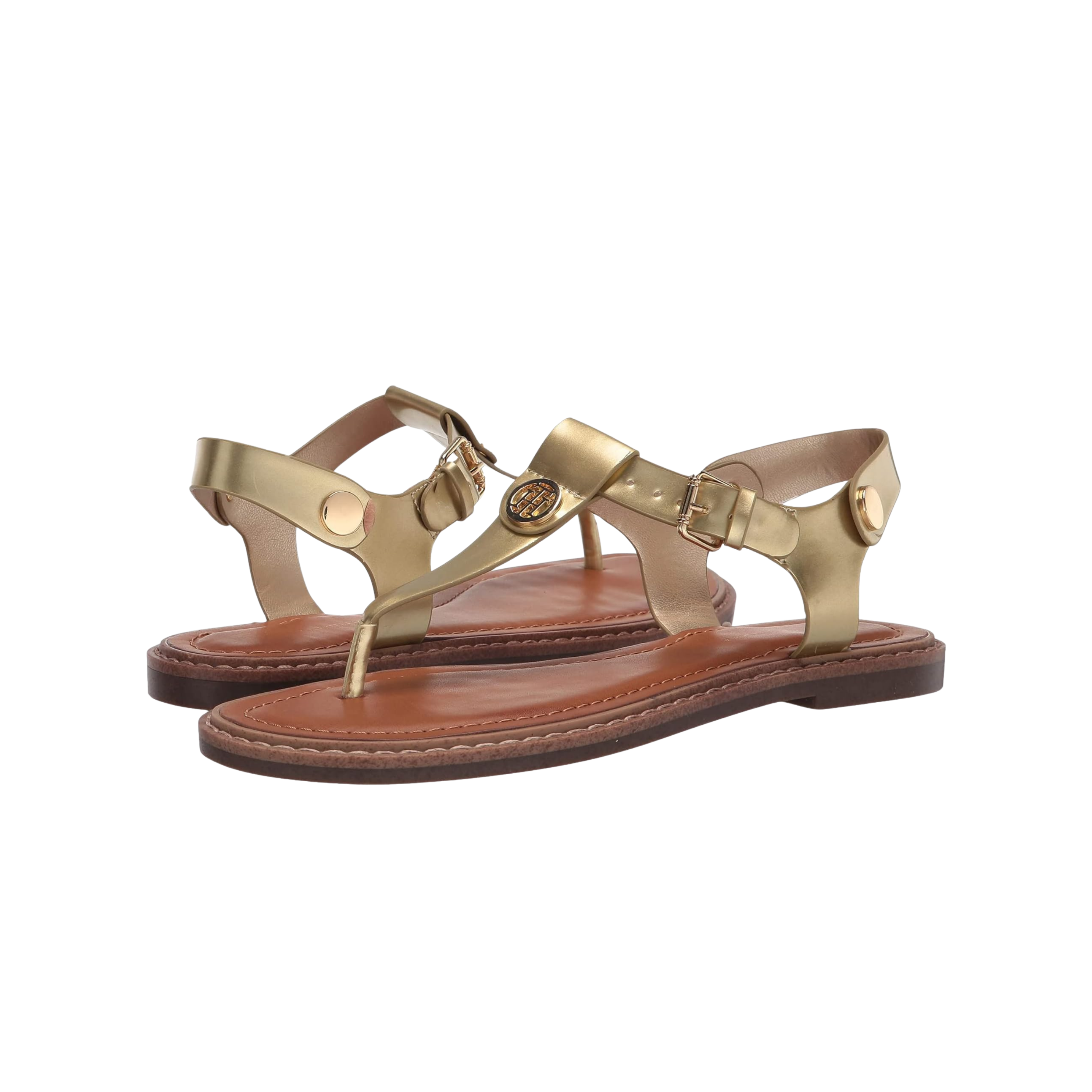 Tommy Hilfiger Women Bennia Sandal - Gold Patent