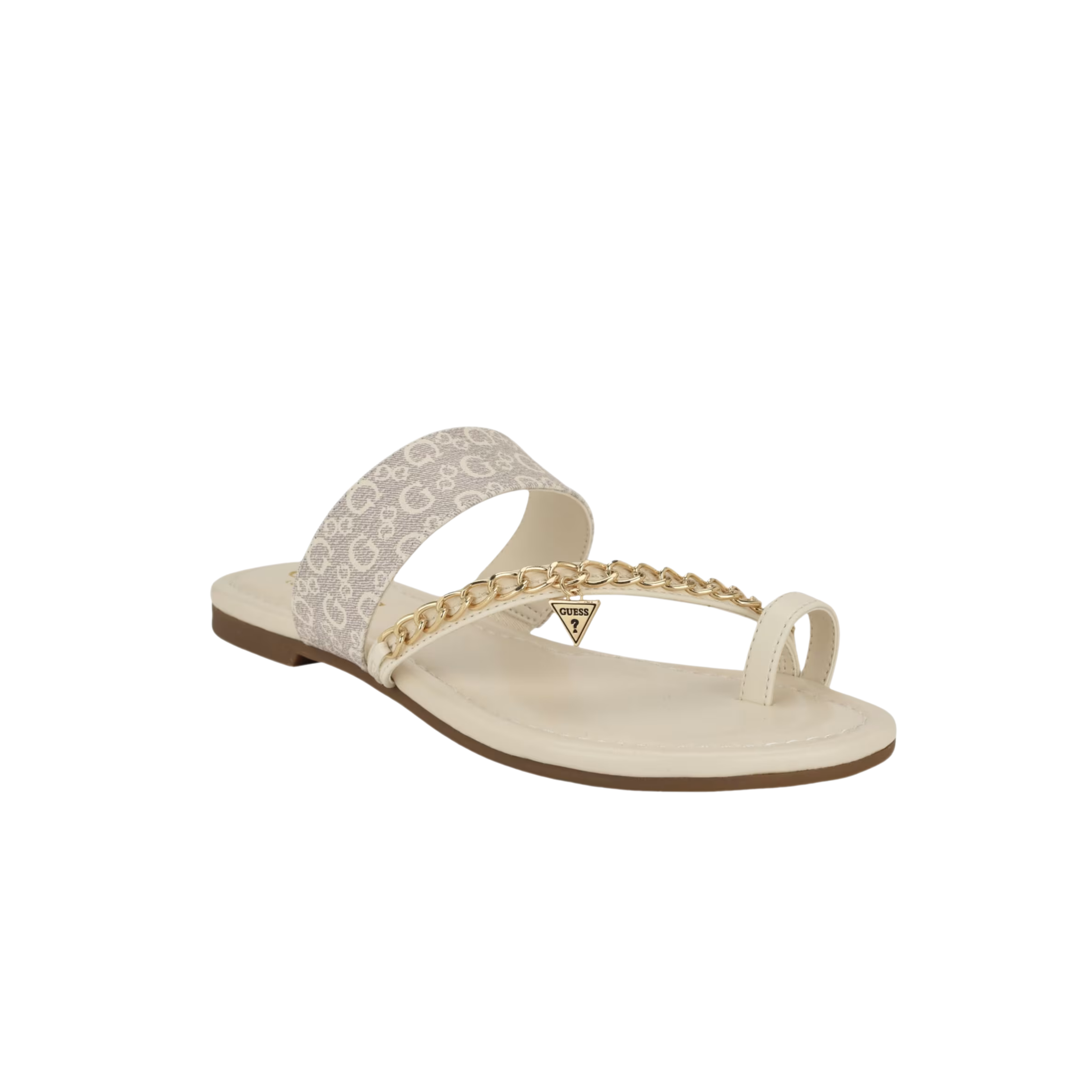Guess Women Levvia Chain Sandals - Off White