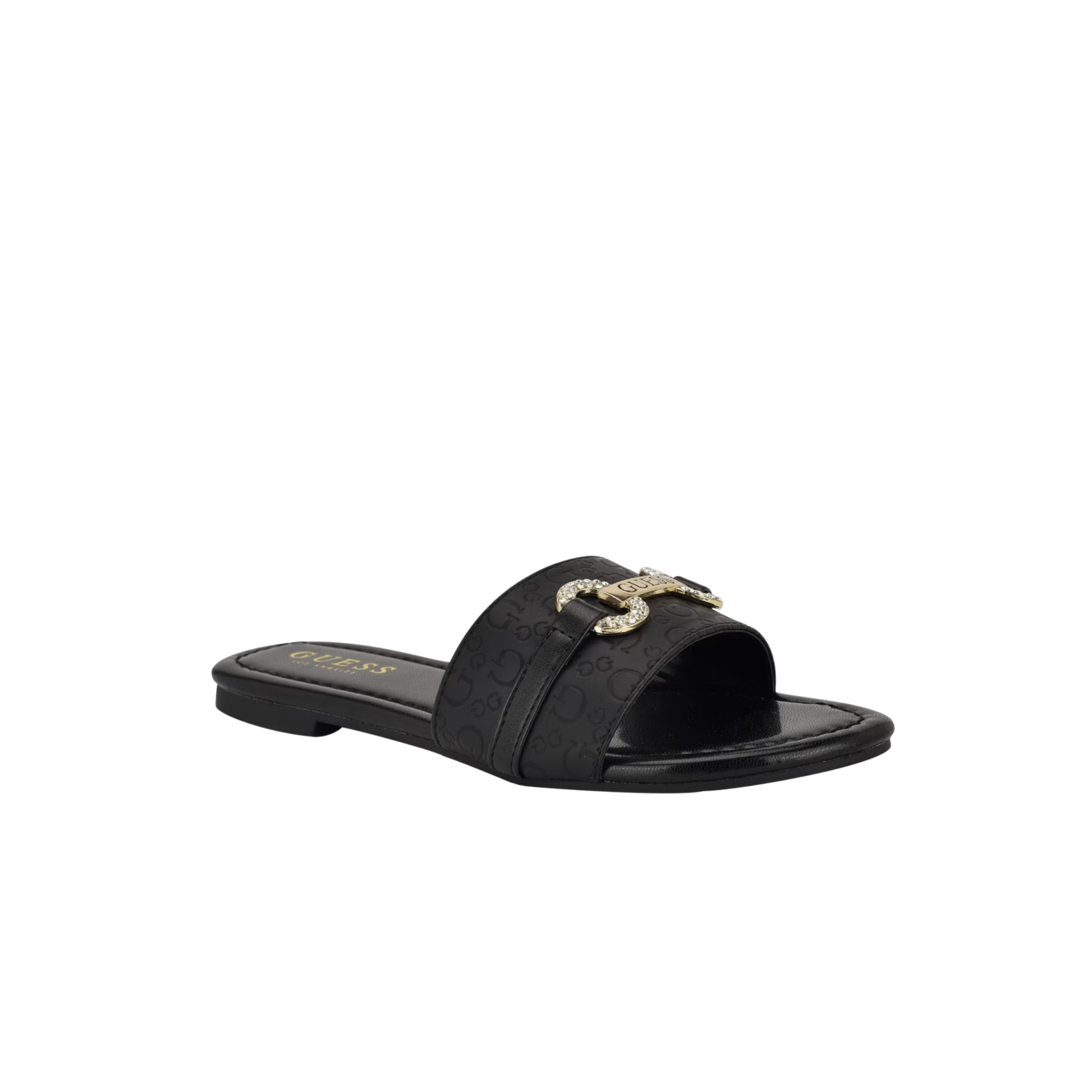 Guess Women Lamera Logo Slide Sandals - Black