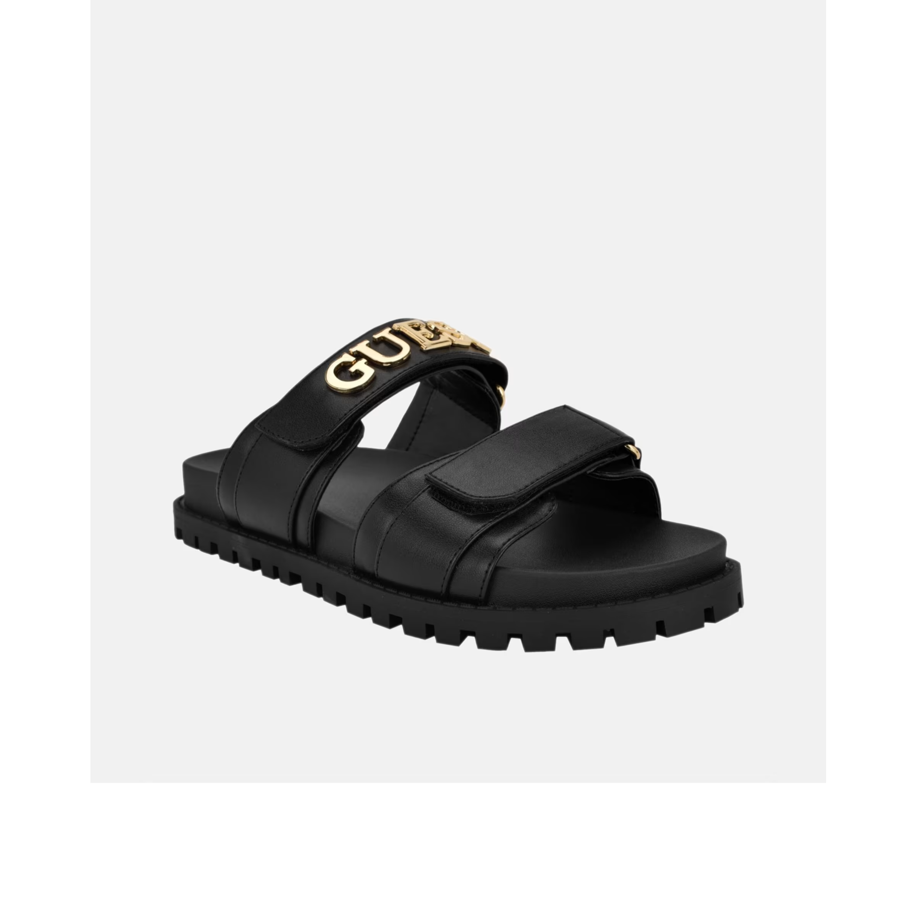 Guess Women Stetsen Metal Guess Sandal Slide - Black