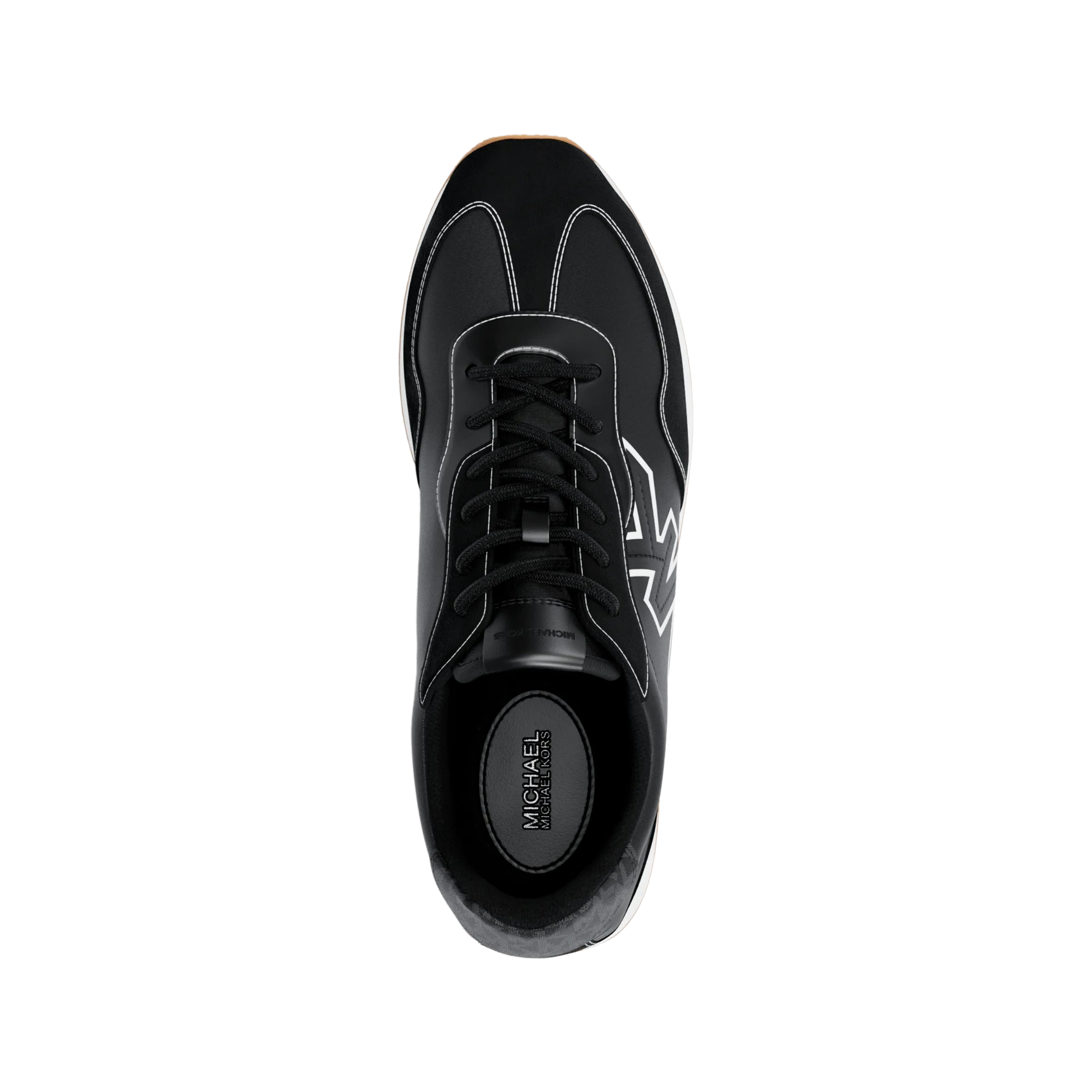 Michael Kors Men Essex Mixed Media Trainer - Black