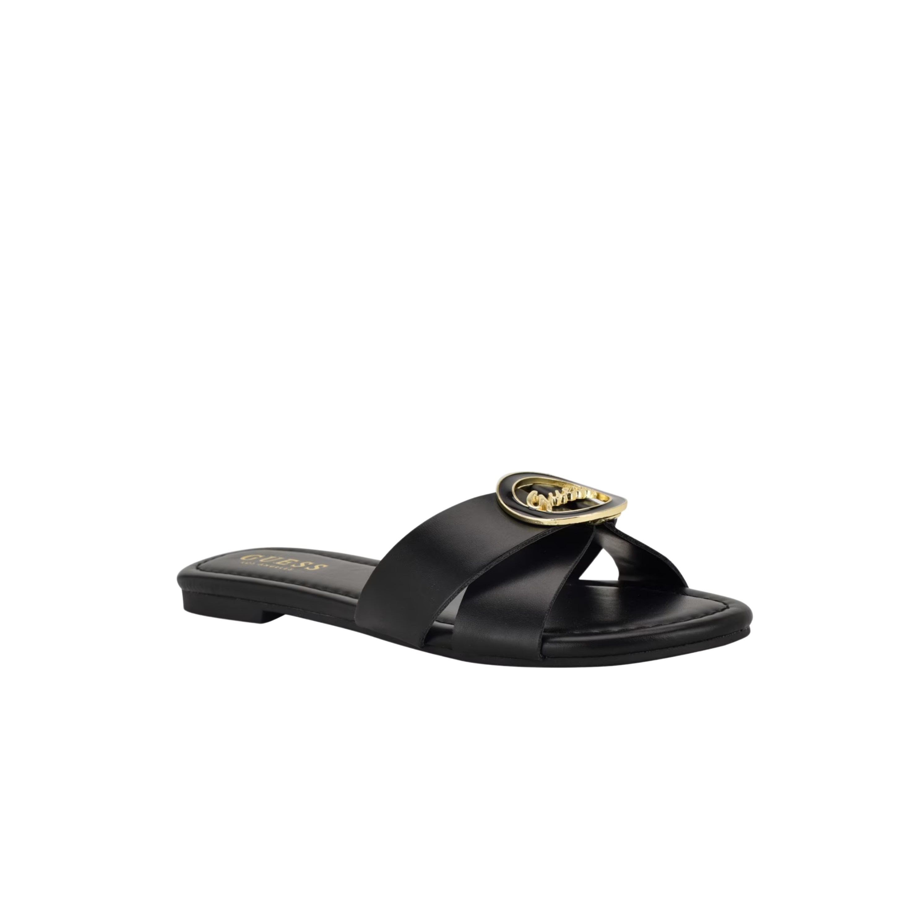 Guess Women Lydia Signature Slide Sandals - Black