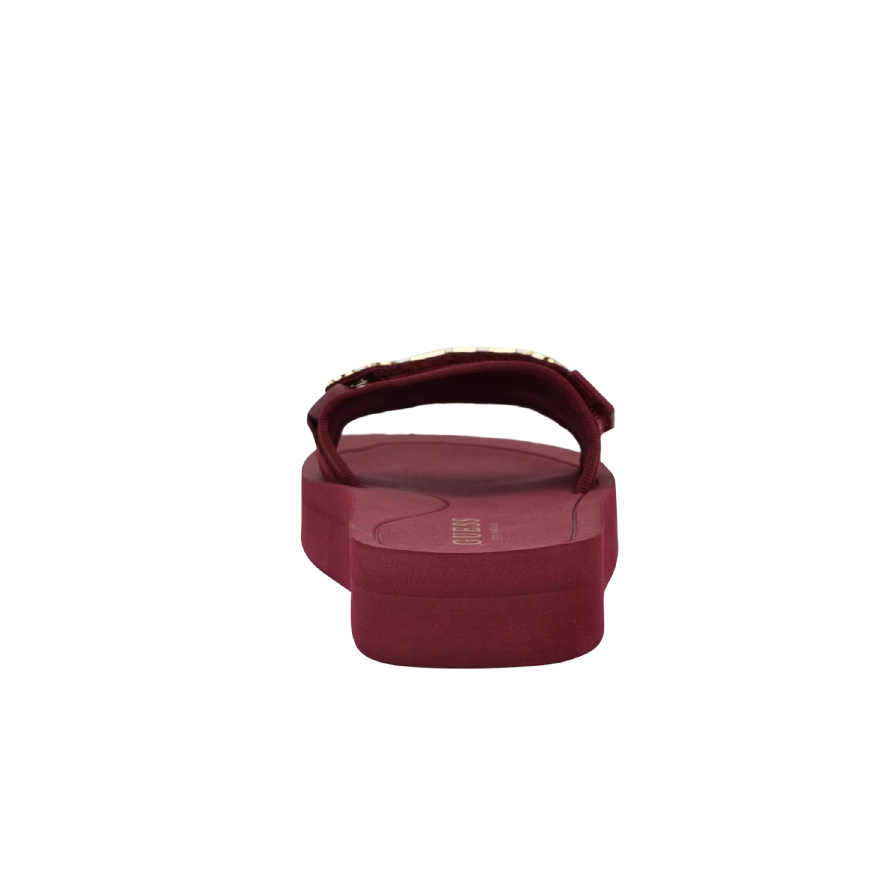 Guess Women Peers Logo Slide Sandals - Red