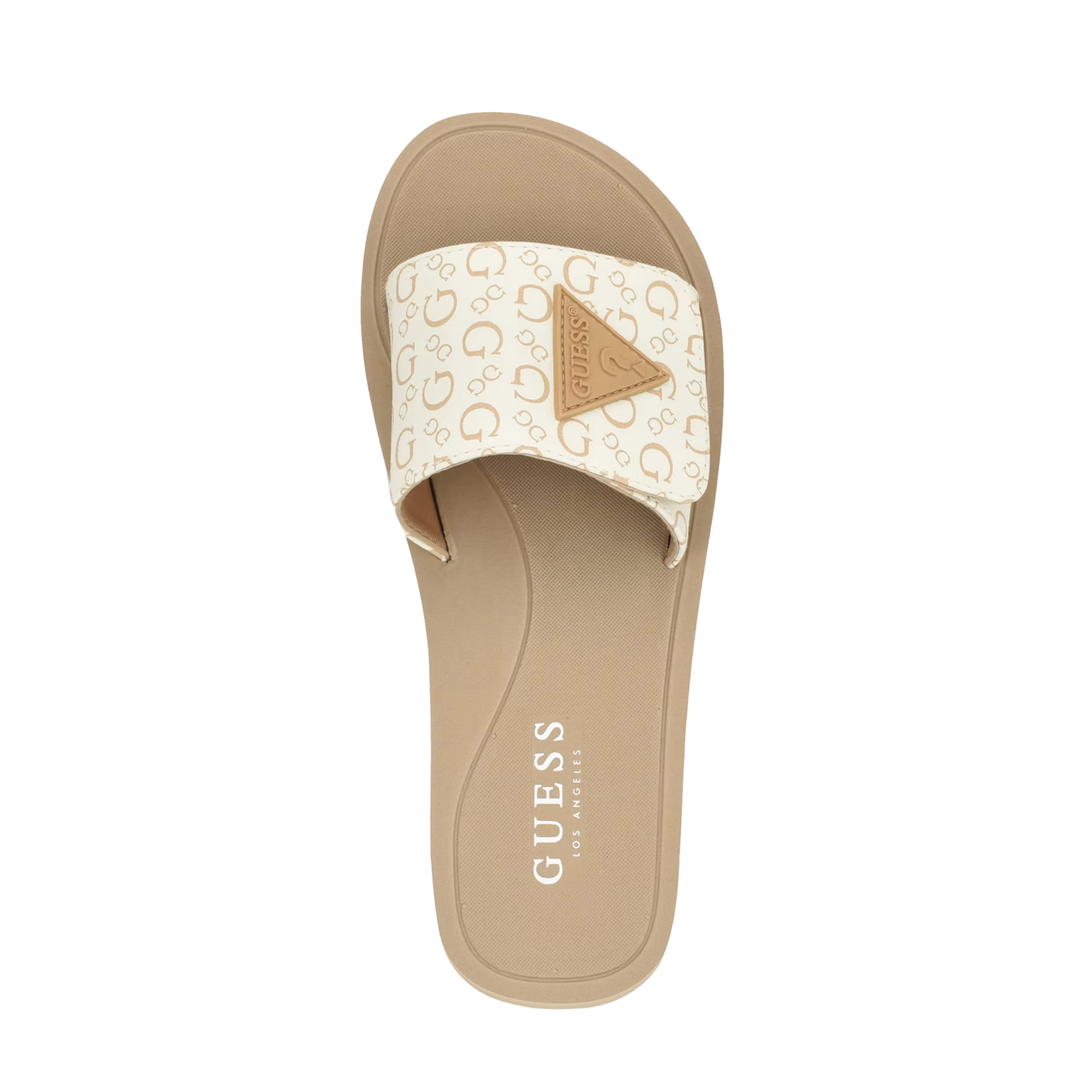 Guess Women Parties Logo Slides - Off White