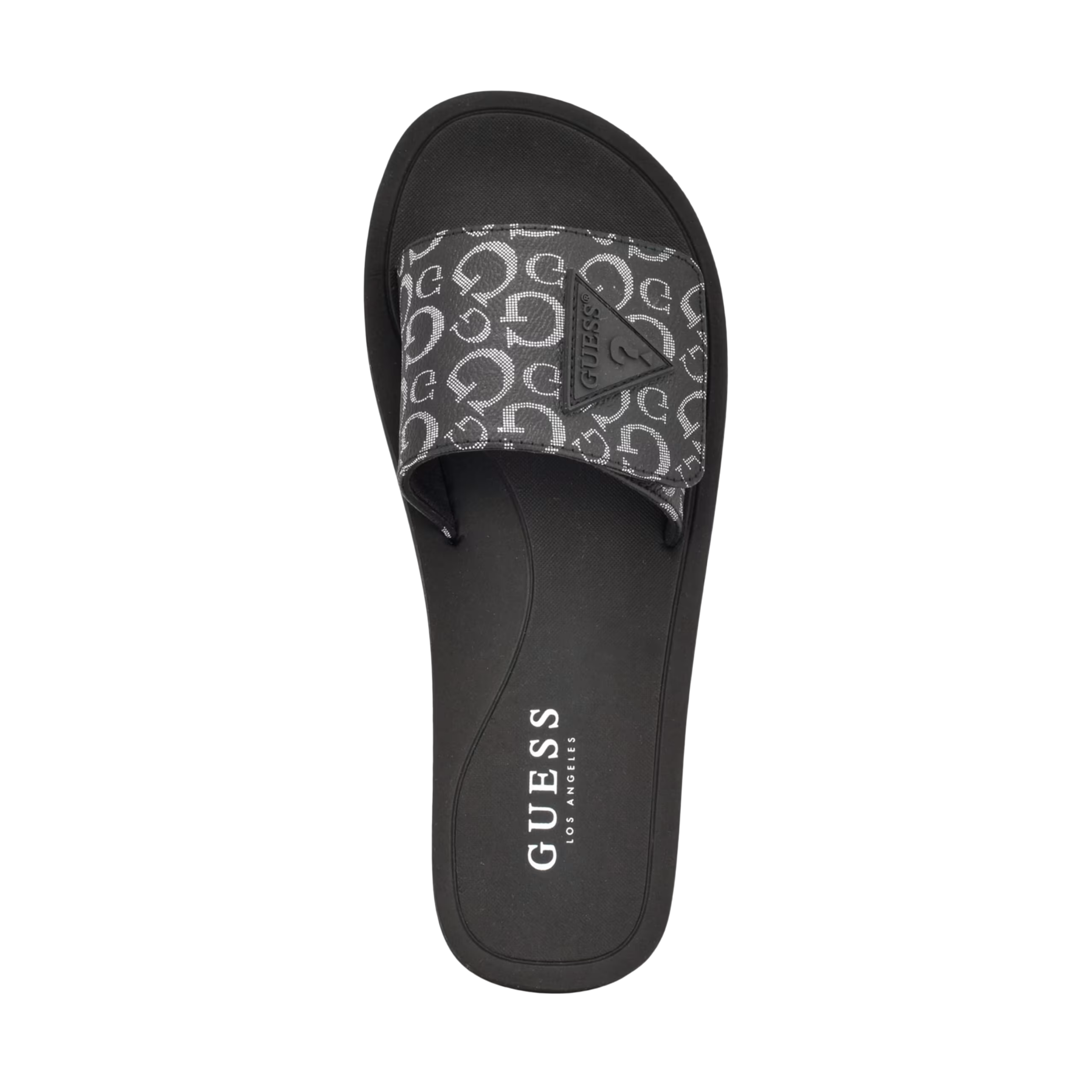 Guess Women Parties Logo Slides - Black