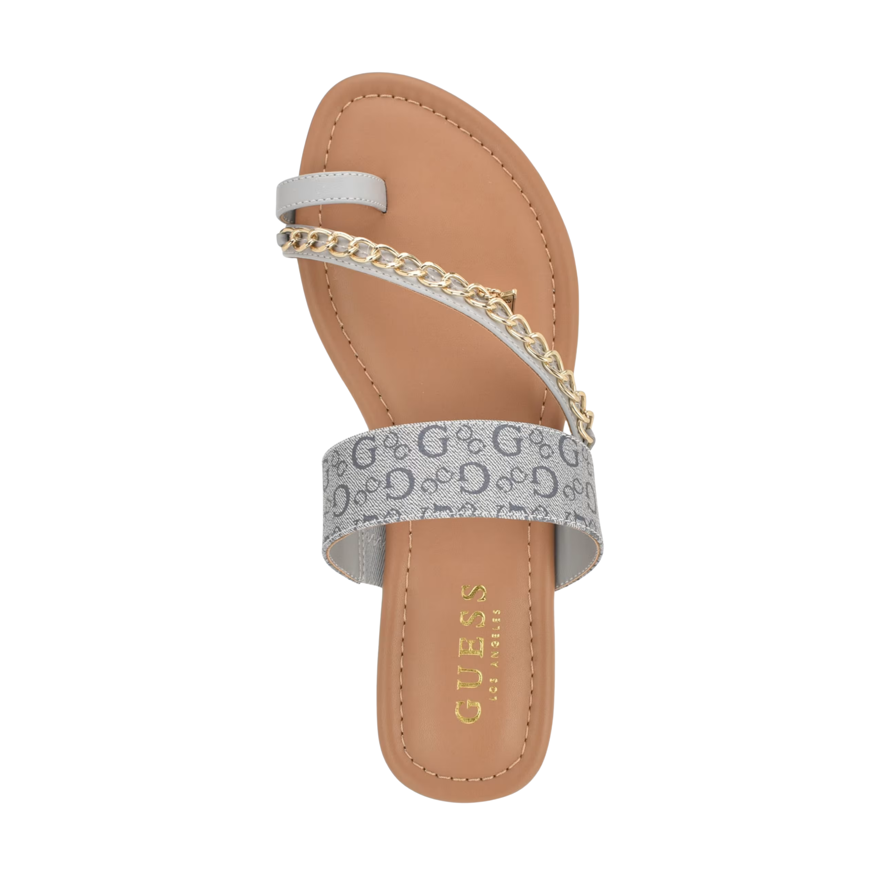 Guess Women Levvia Chain Sandals - Blue