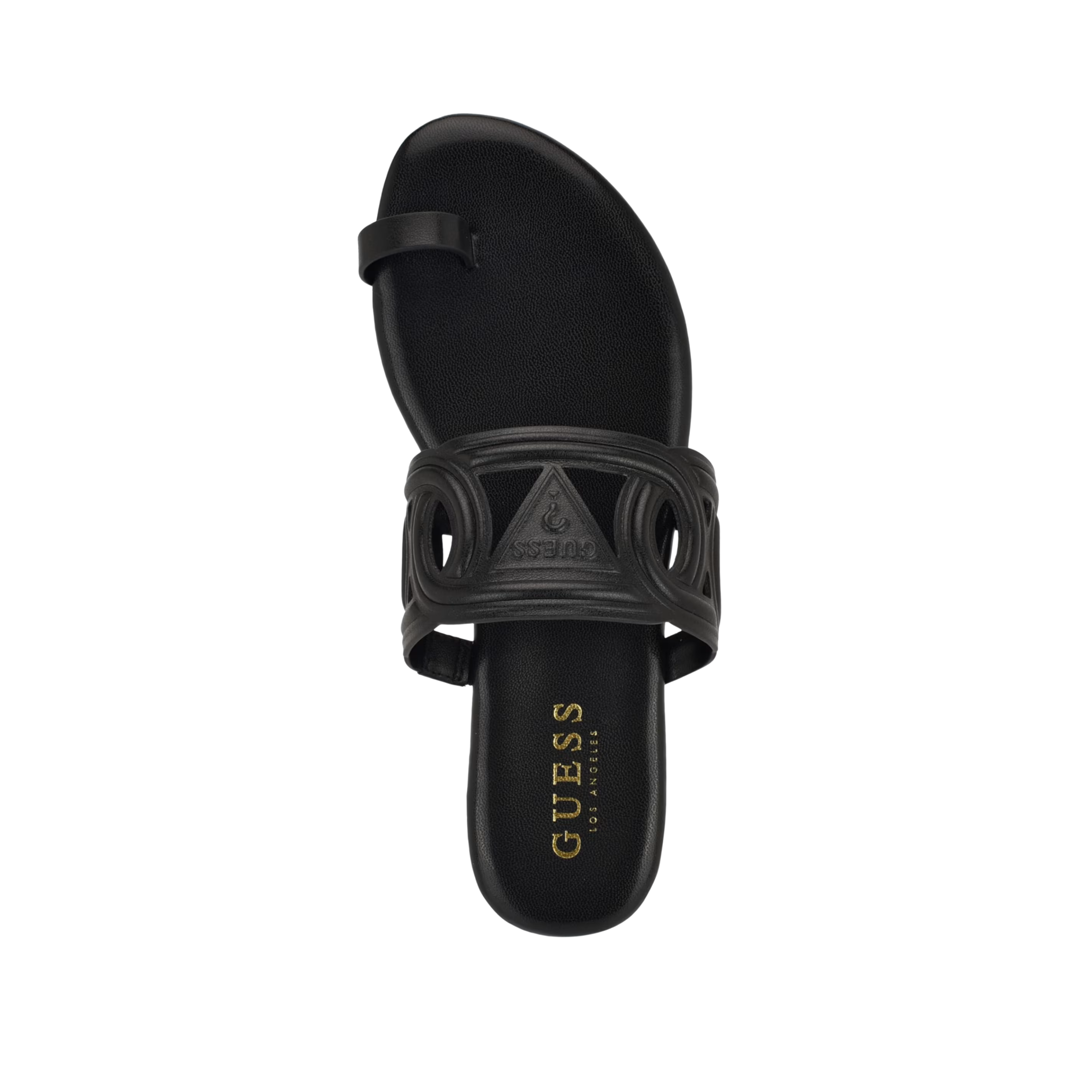 Guess Women Loons Cutout Toe-Ring Sandals - Black