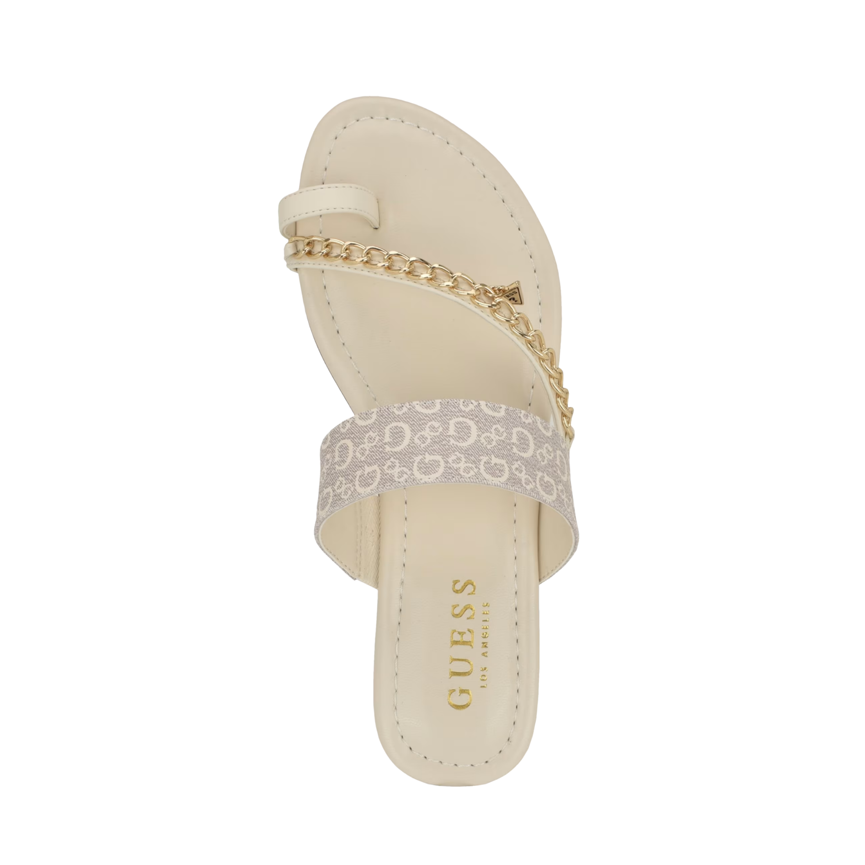 Guess Women Levvia Chain Sandals - Off White