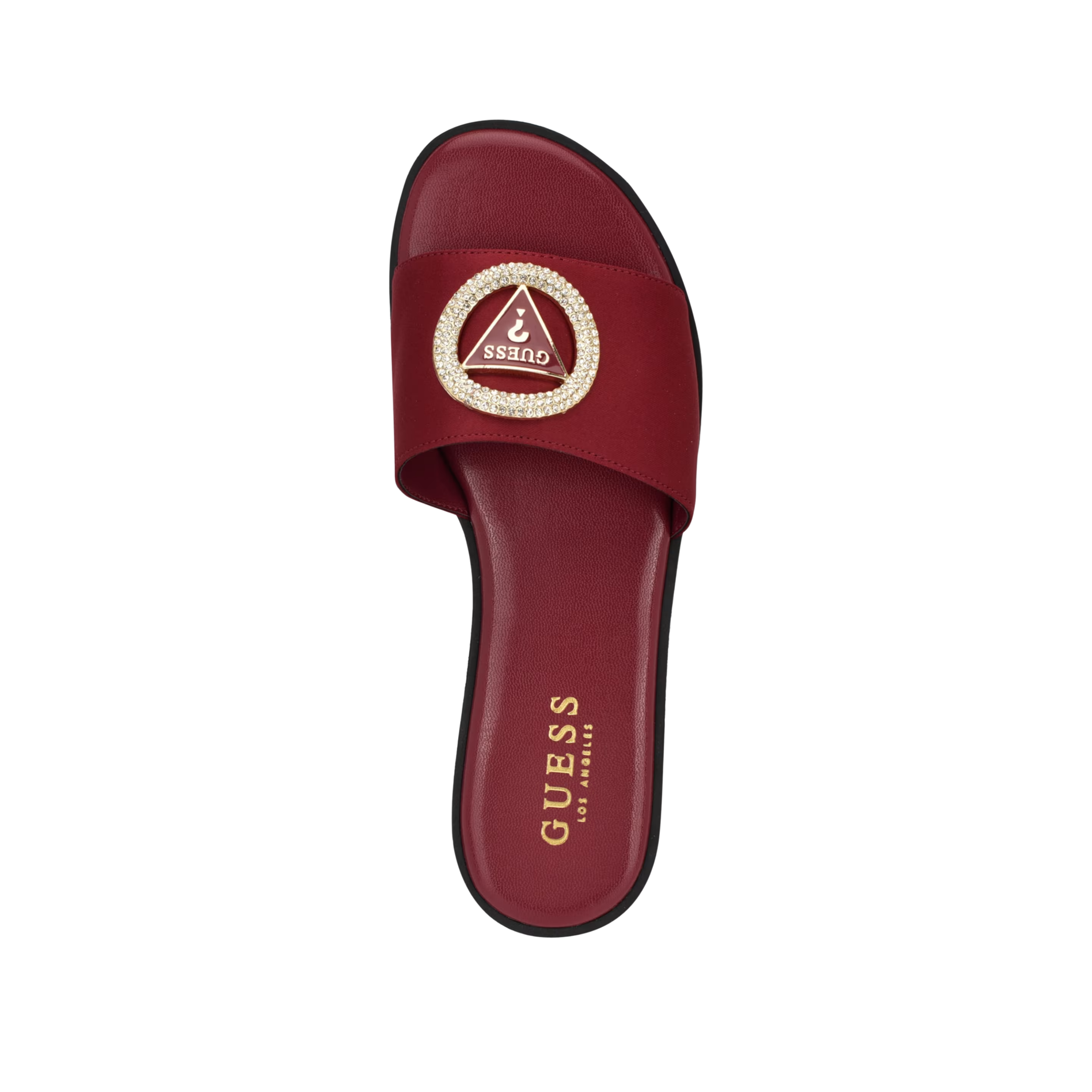 Guess Women Mirria Embellished Slide Sandals - Red