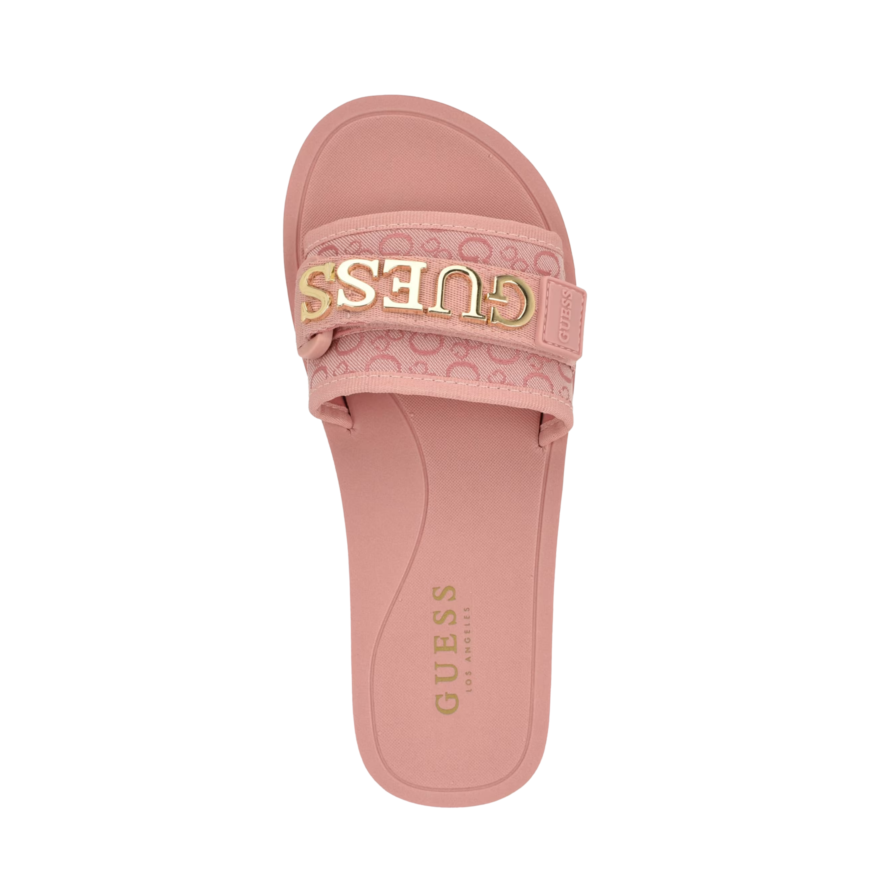 Guess Women Peers Logo Slide Sandals - Pink