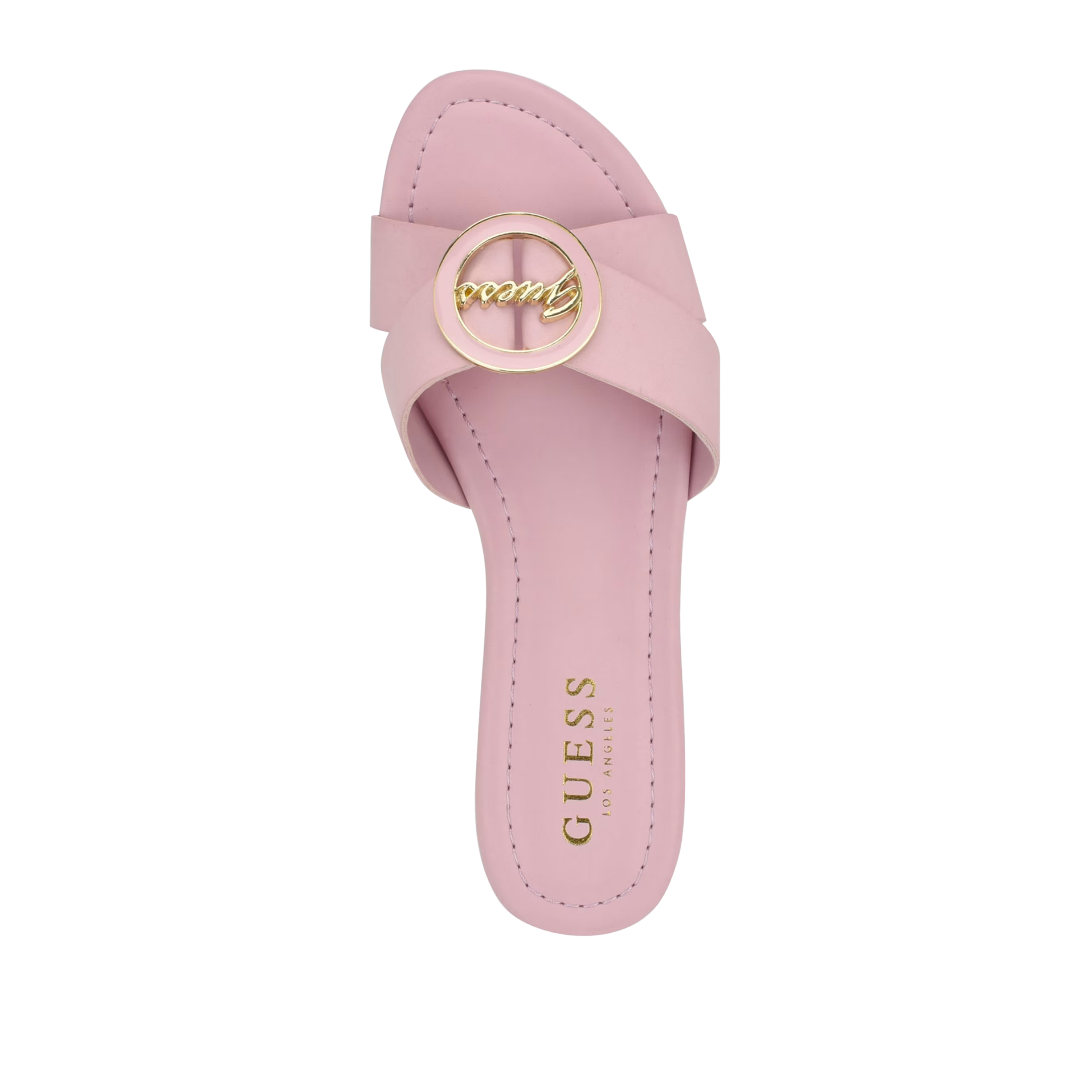 Guess Women Lydia Signature Slide Sandals - Pink
