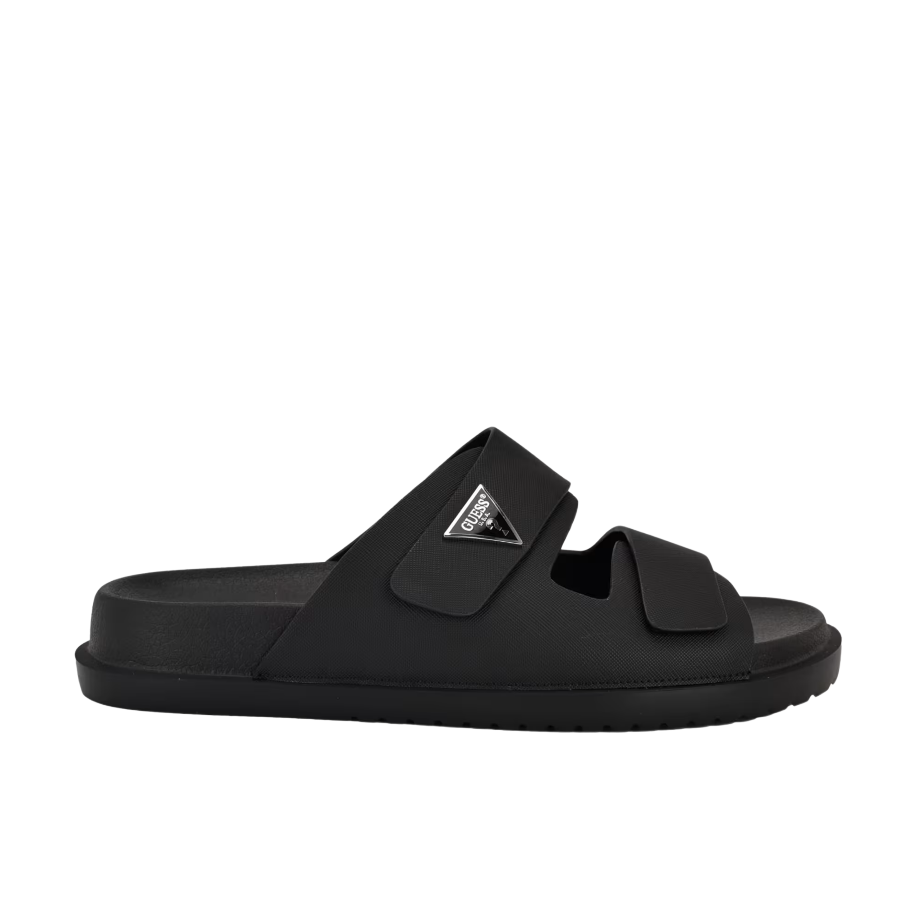 Guess Men Visel Double Strap Sandals - Black 001