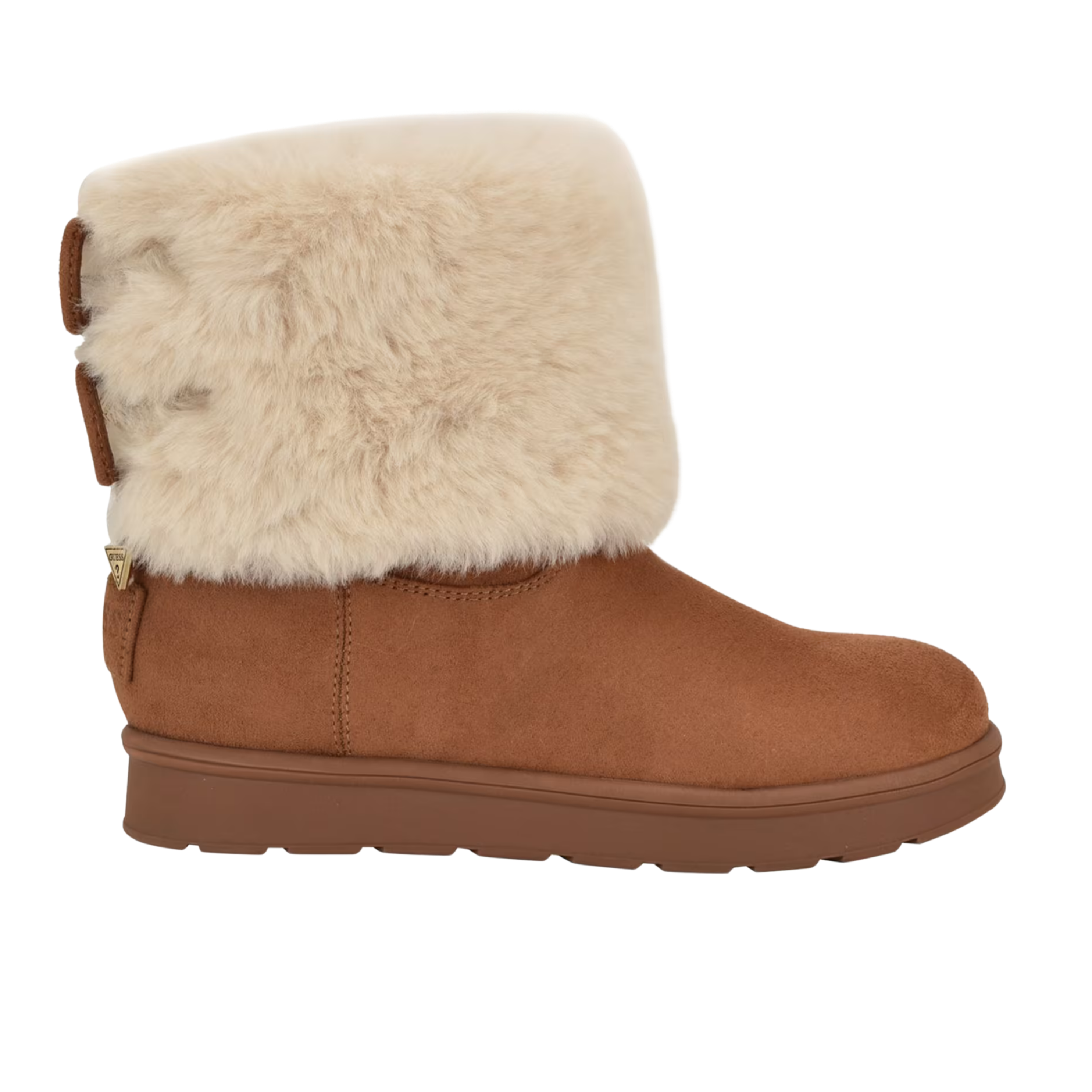 Guess Women Lenoria Shearling Bowtie - Brown