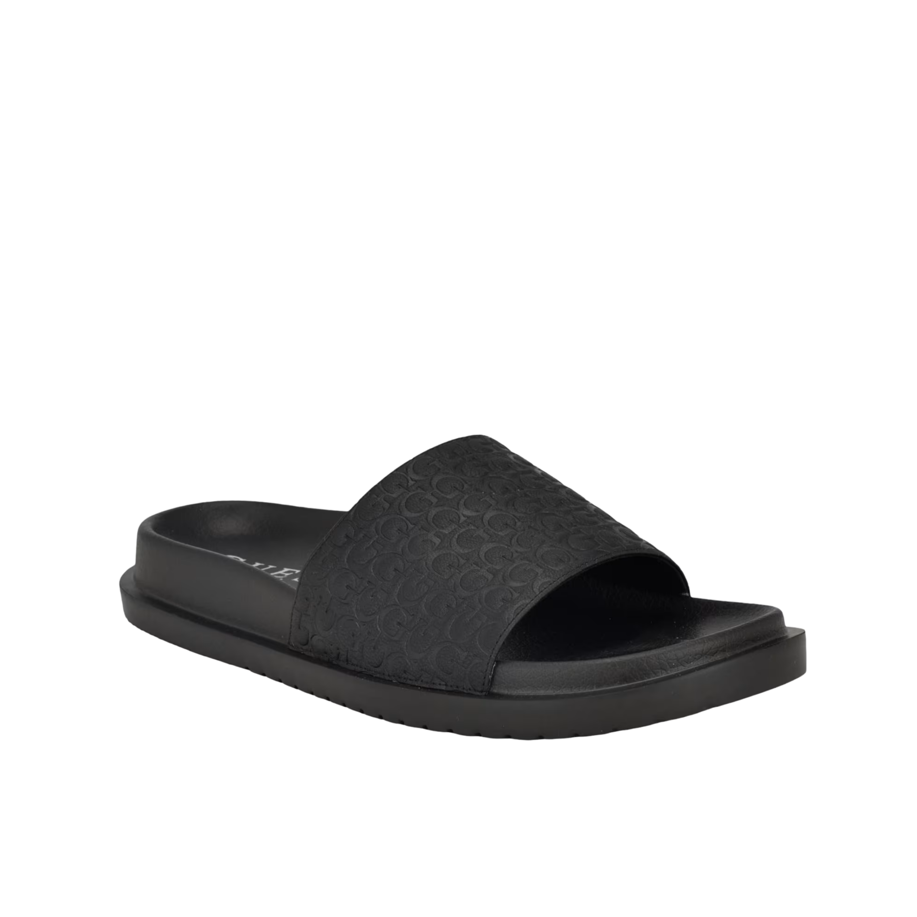 Guess Men Vartino Logo Slide Sandals - Black 001