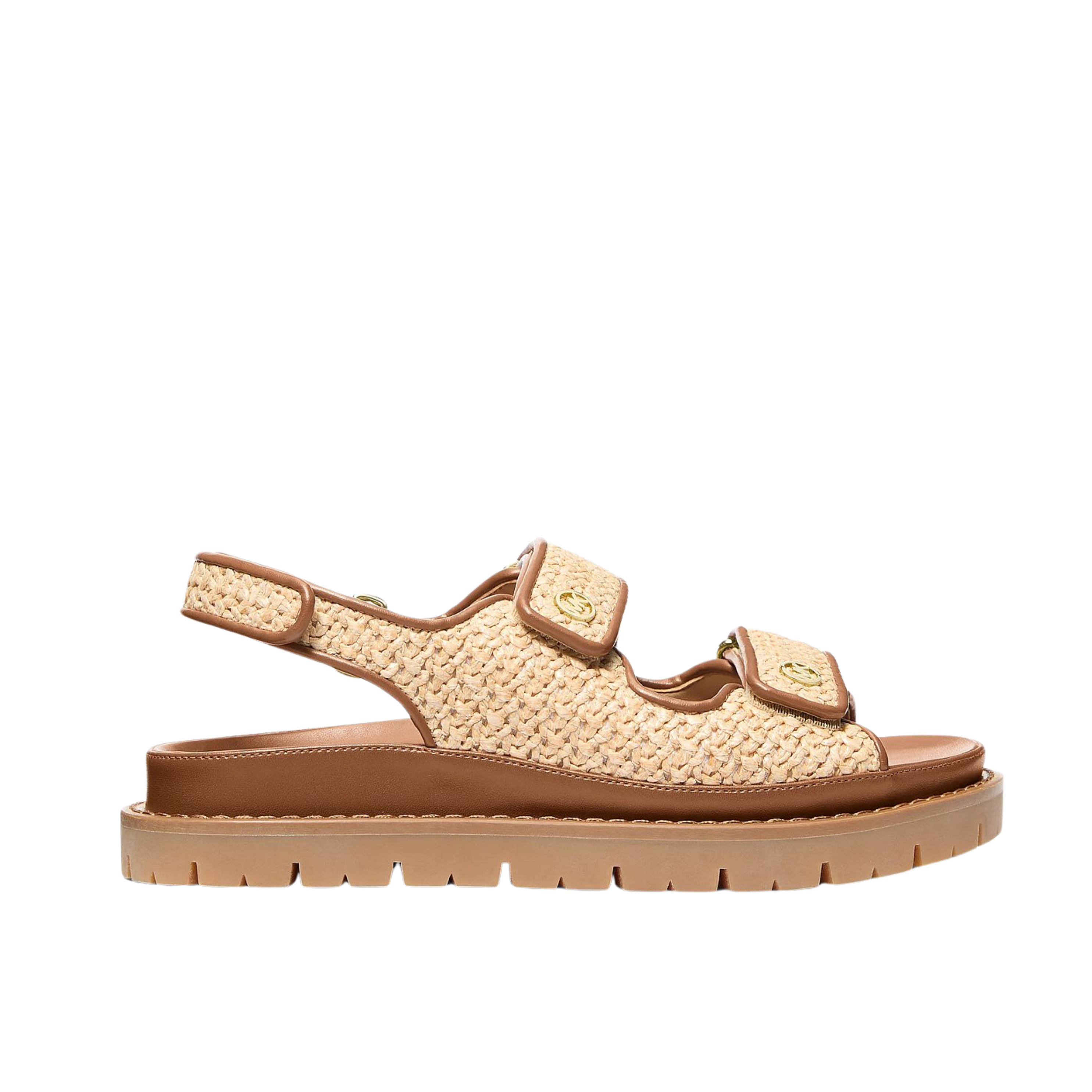 Michael Kors Women Holland Crocheted Sandal - Luggage