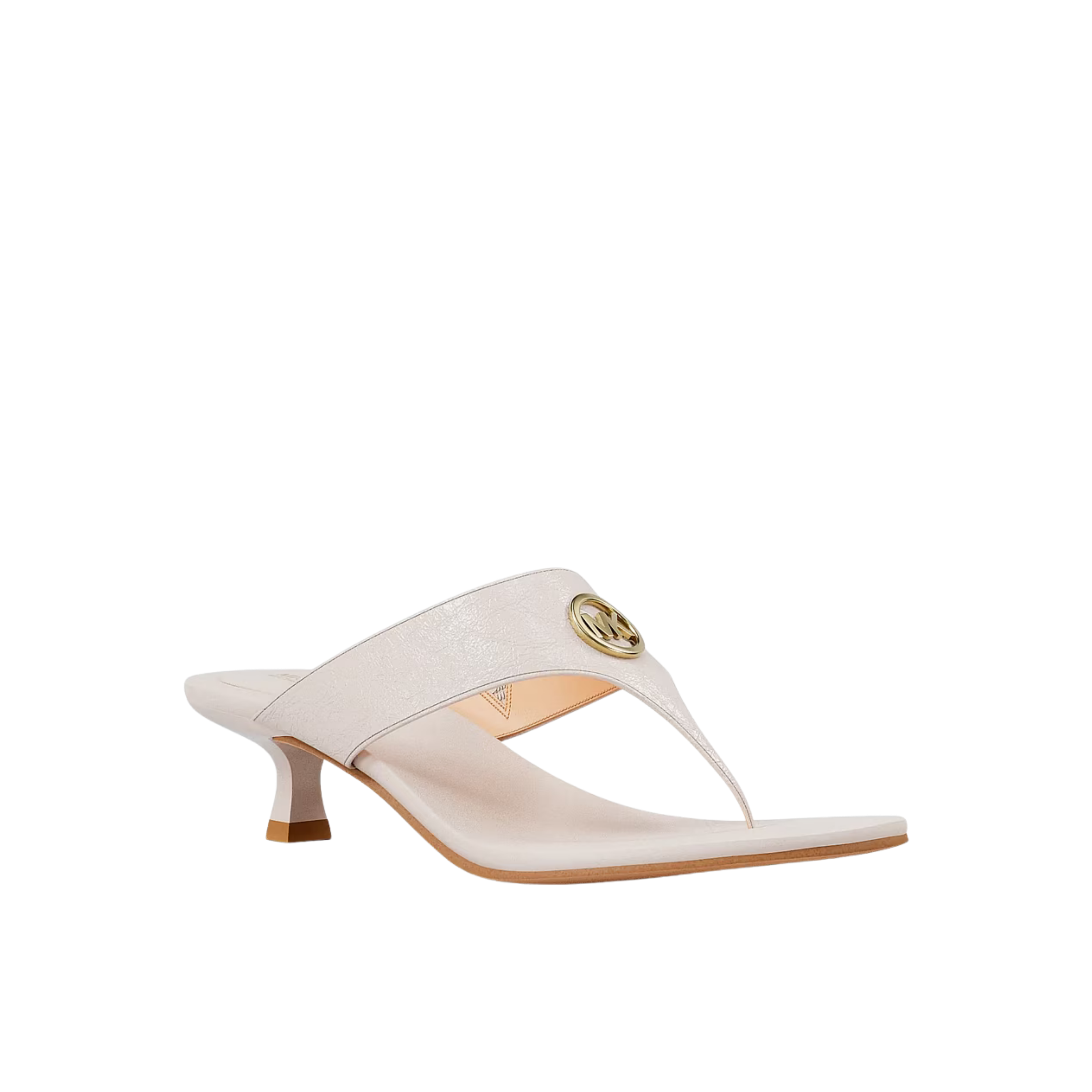 Michael Kors Women Anneka Patent Thong Sandal - LT Cream