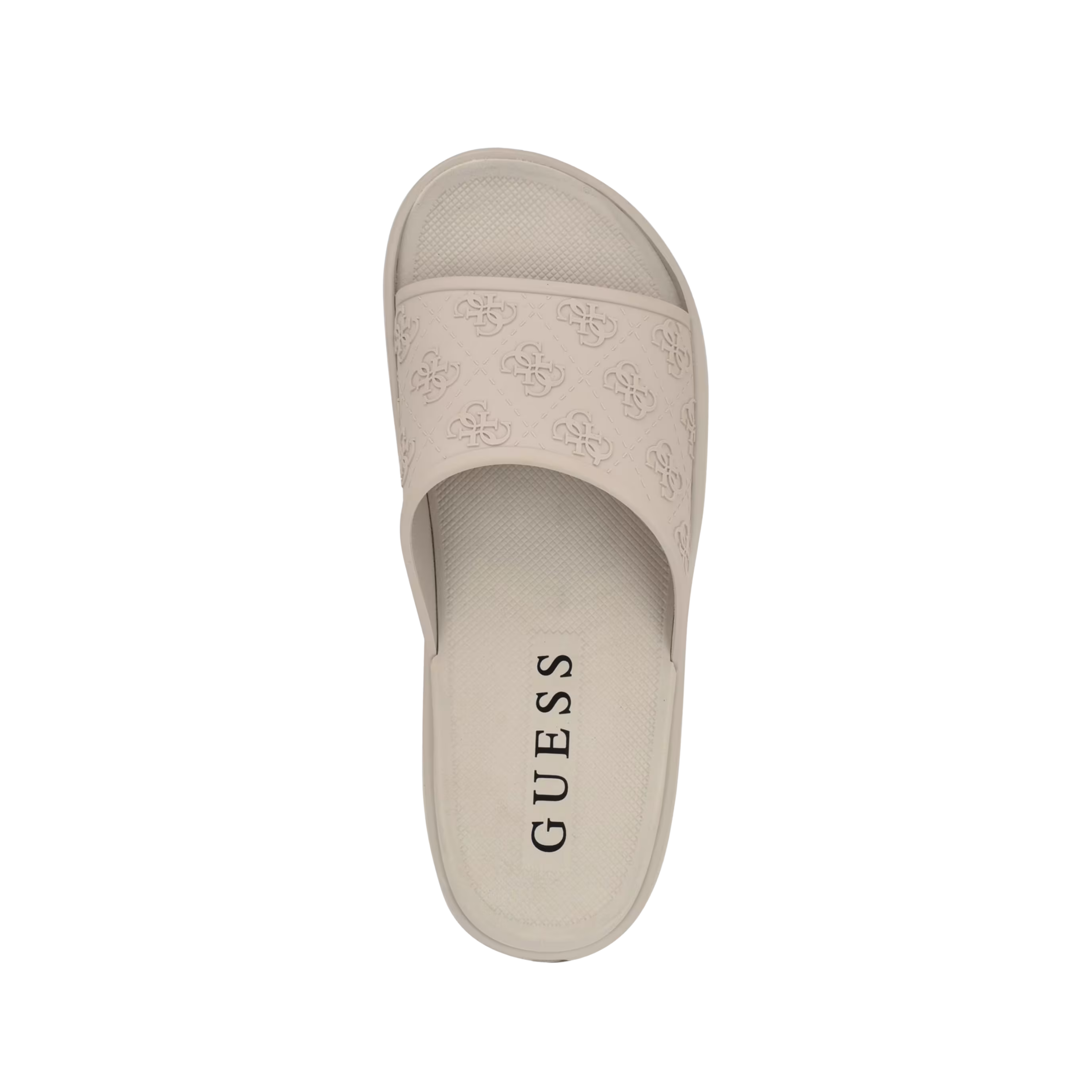 Guess Men Magaria Quattro G Slide Sandals - Light Grey