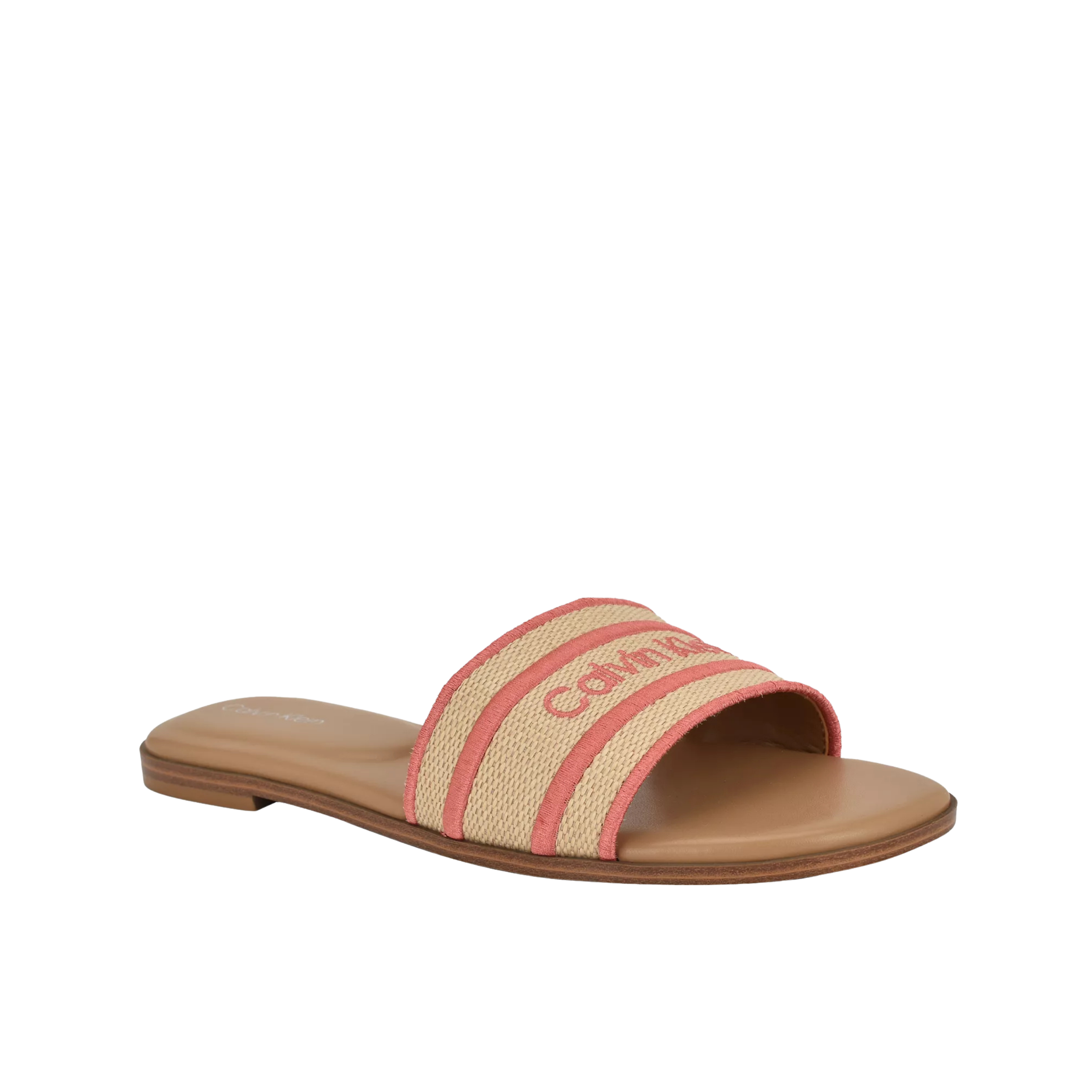 Calvin Klein Women Kendell Sandal - Natural Brite Coral