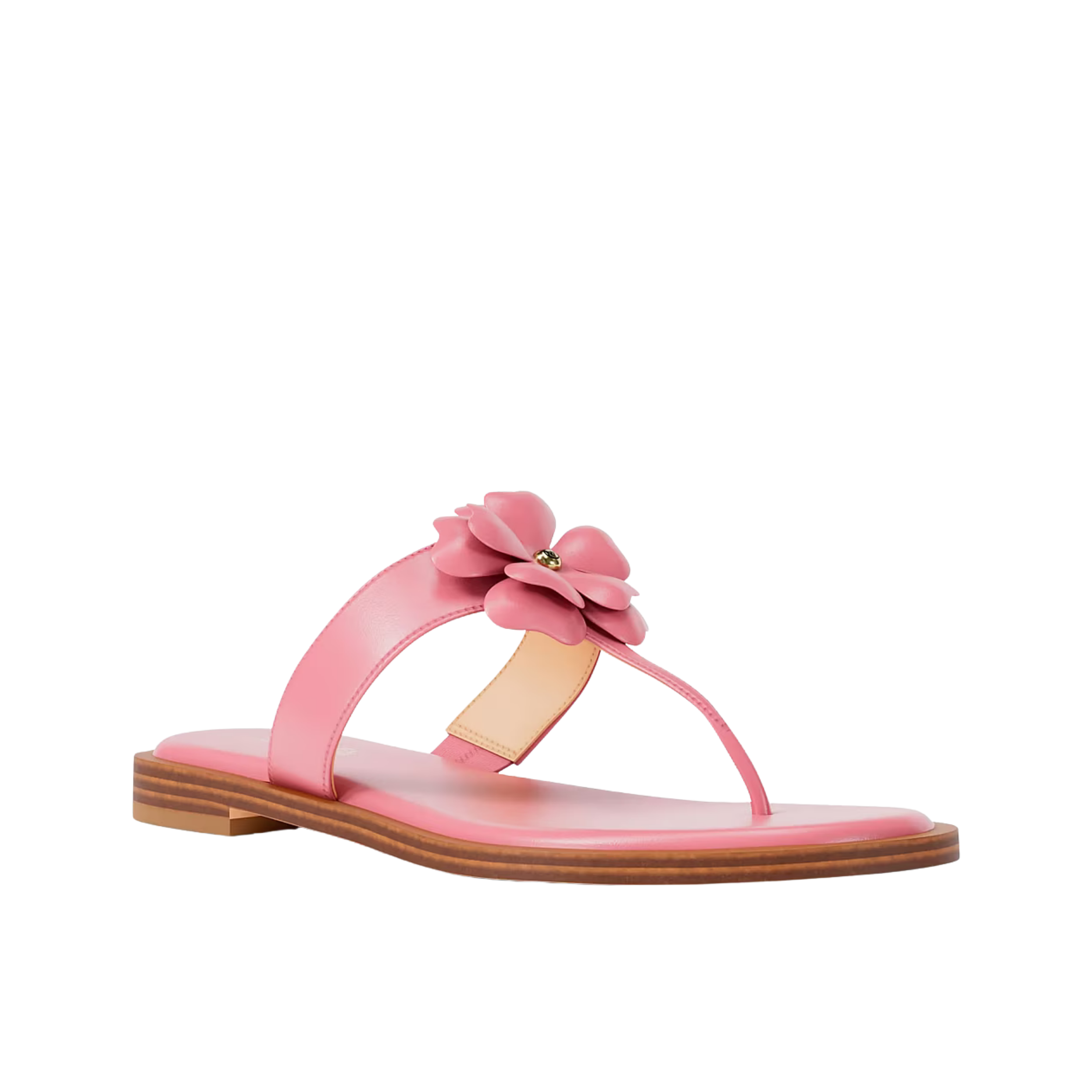 Michael Kors Women Callie Embellished Thong Sandal - Carnation