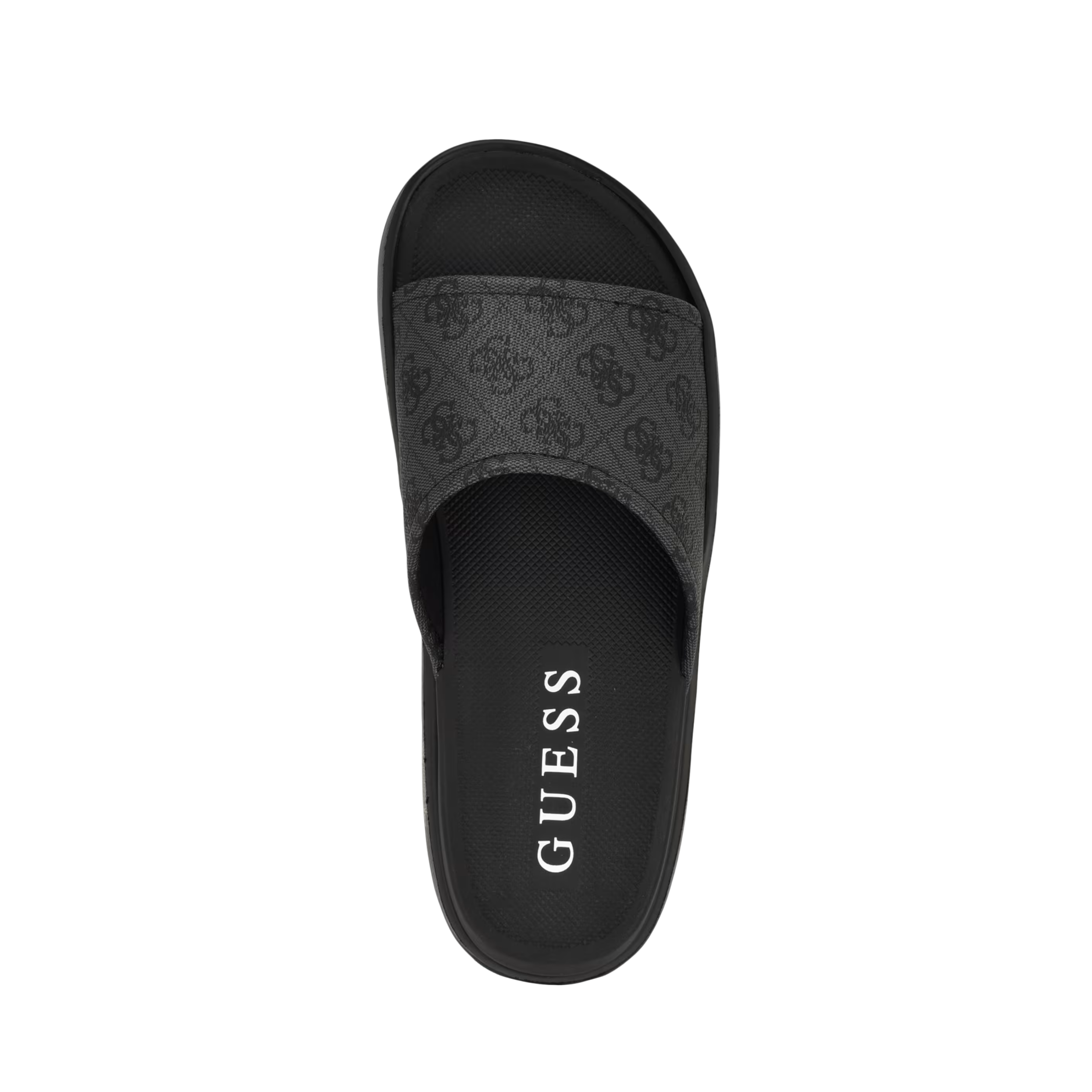 Guess Men Magaria Quattro G Slide Sandals - Dark Grey