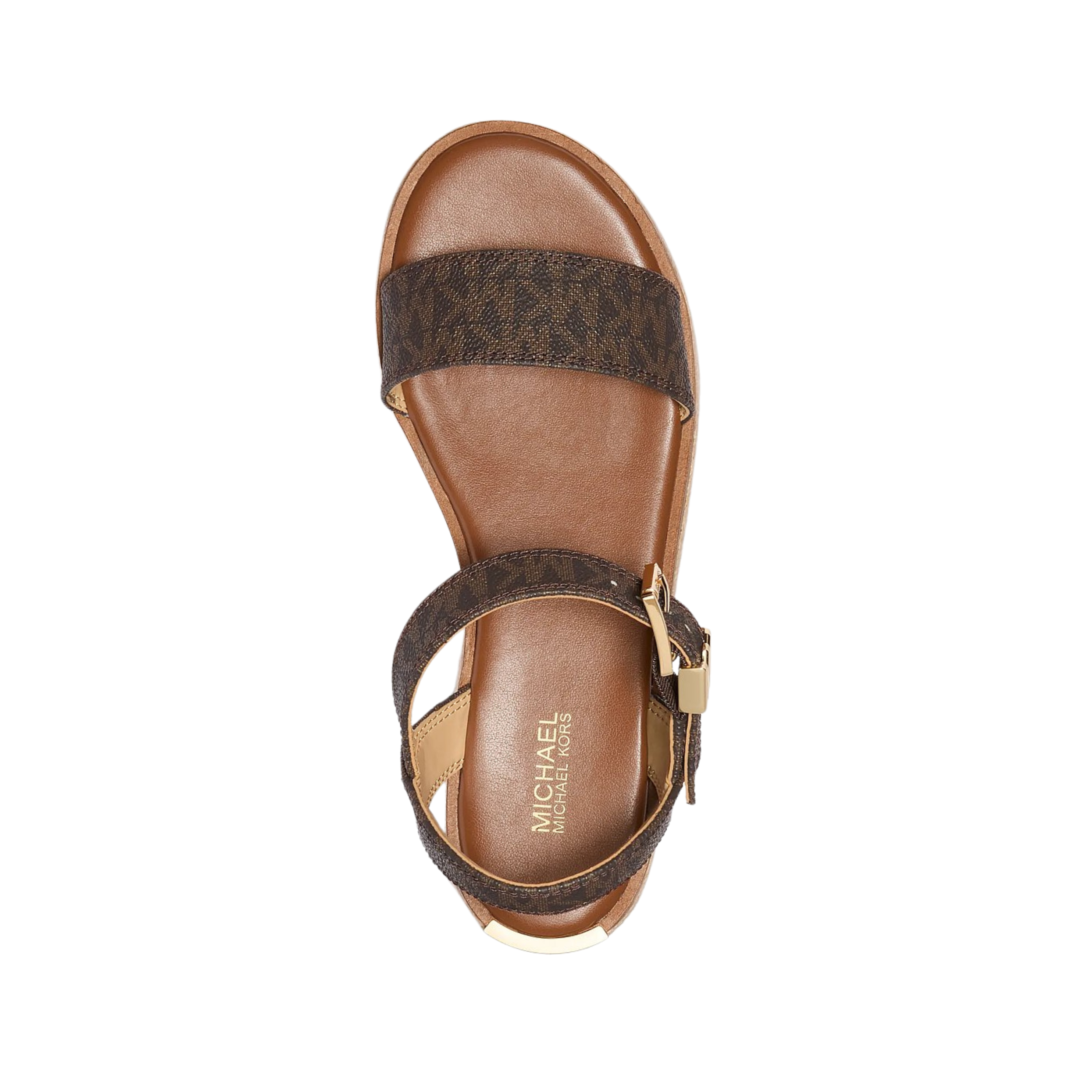 Michael Kors Women Richie Signature Logo Platform Espadrille Sandal - Brown