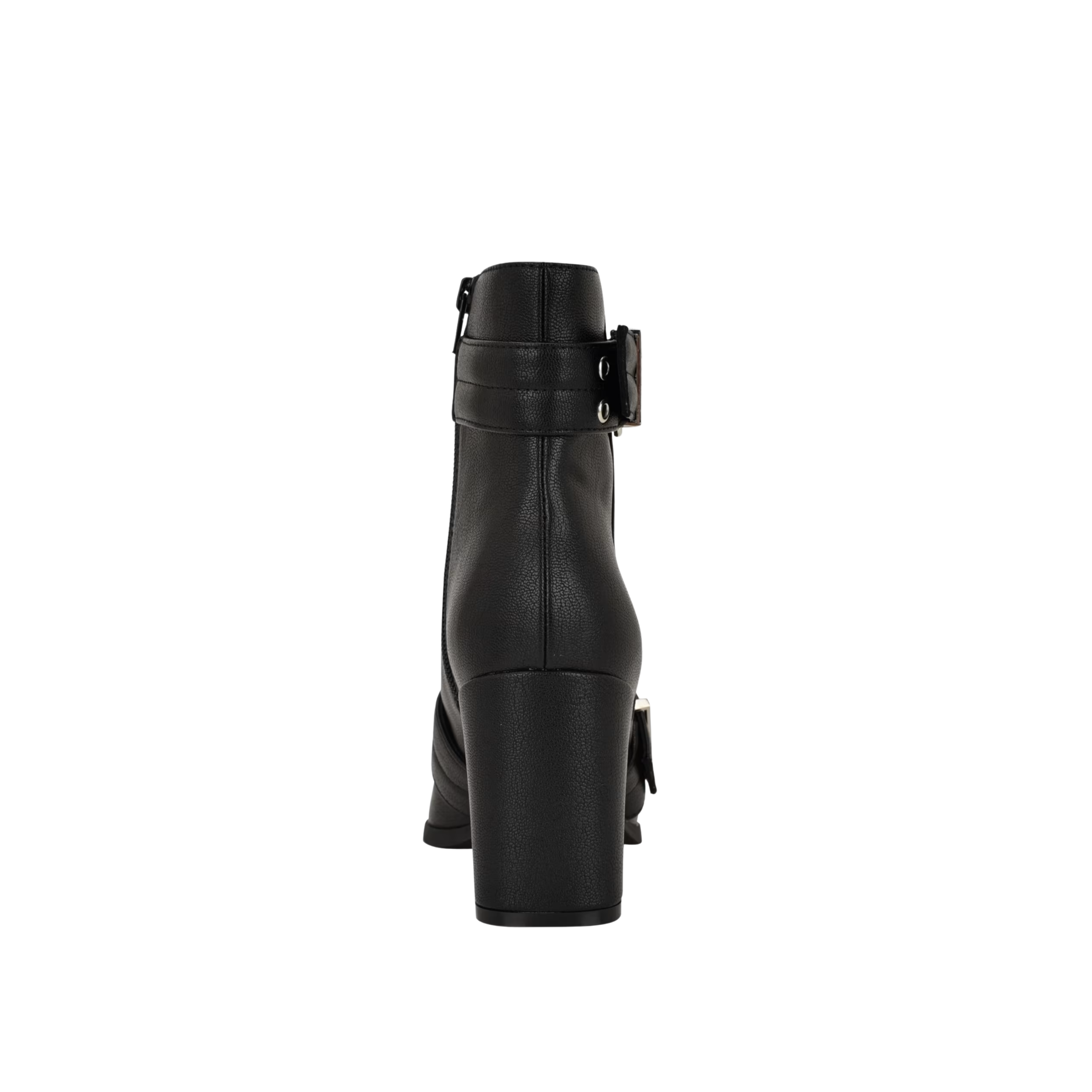 Guess Women Teases Buckled Block Heel Booties - Black