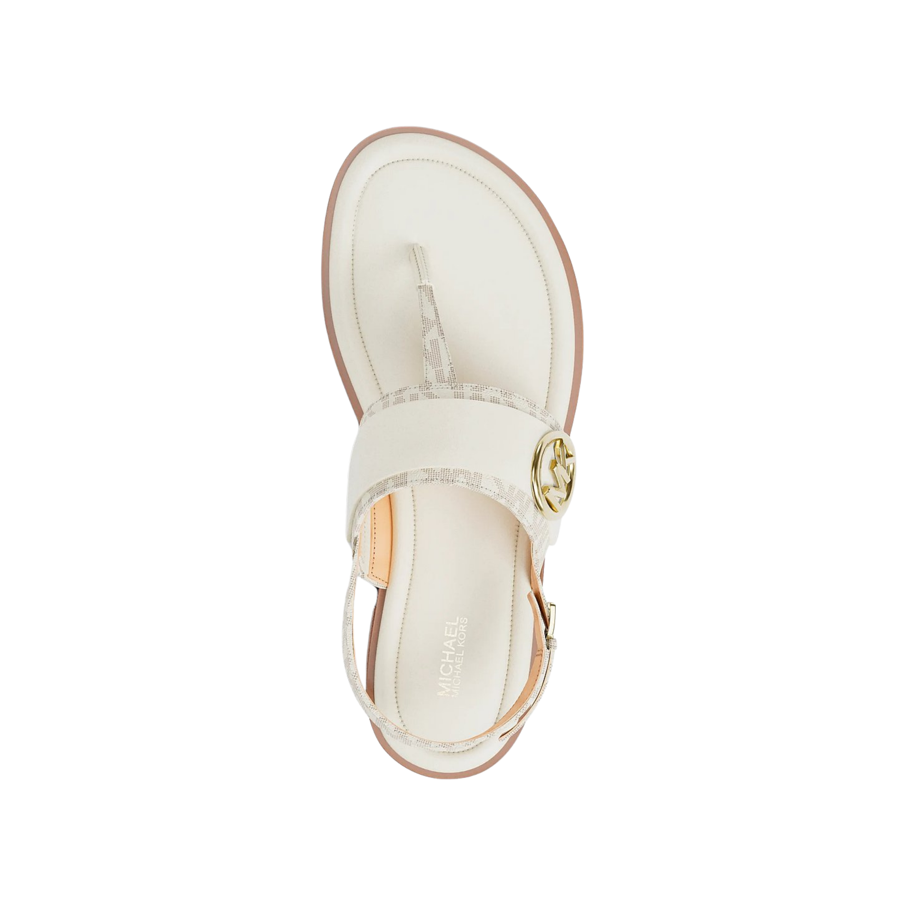 Michael Kors Women Carmen Signature Logo Thong Sandal - Vanilla