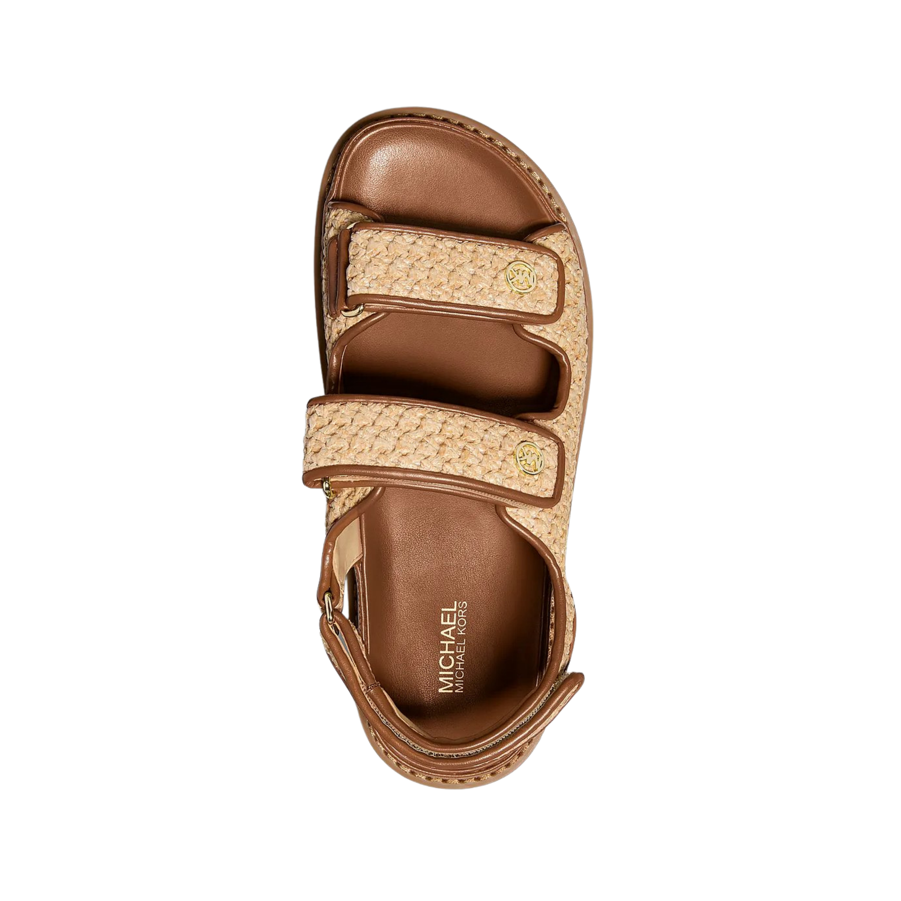 Michael Kors Women Holland Crocheted Sandal - Luggage