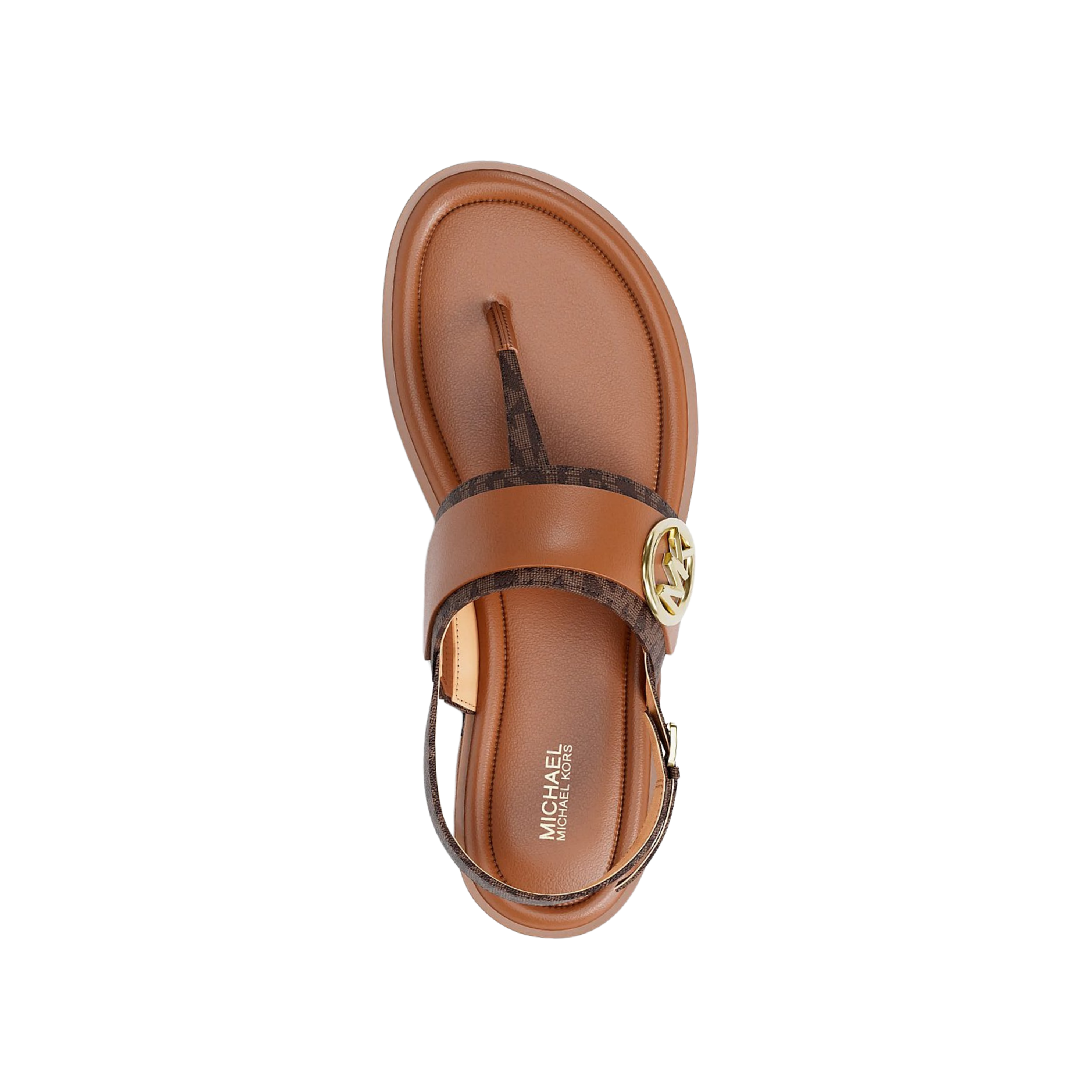 Michael Kors Women Carmen Signature Logo Thong Sandal - Brown
