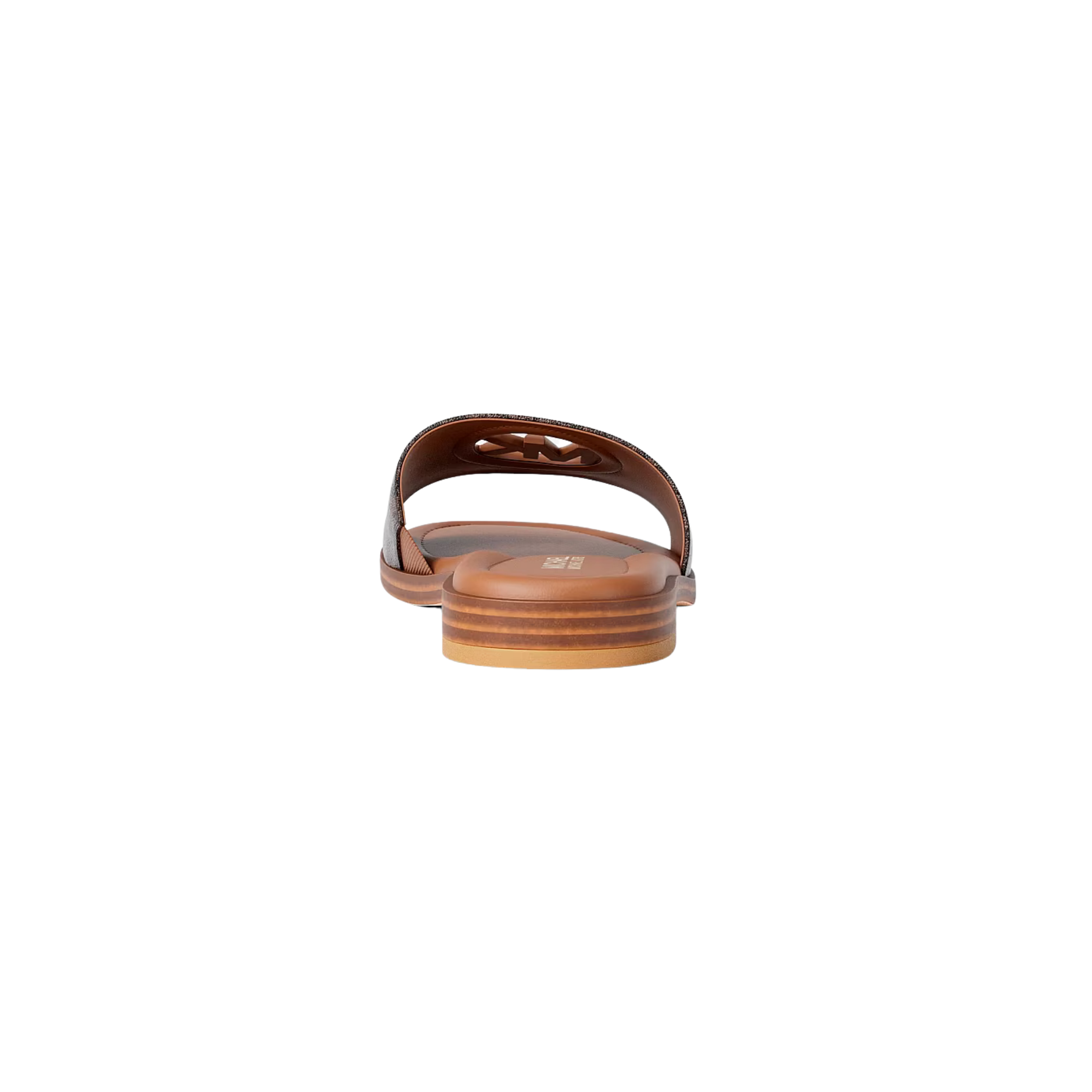 Michael Kors Women Carissa Signature Logo Slide Sandal - Brown Multi