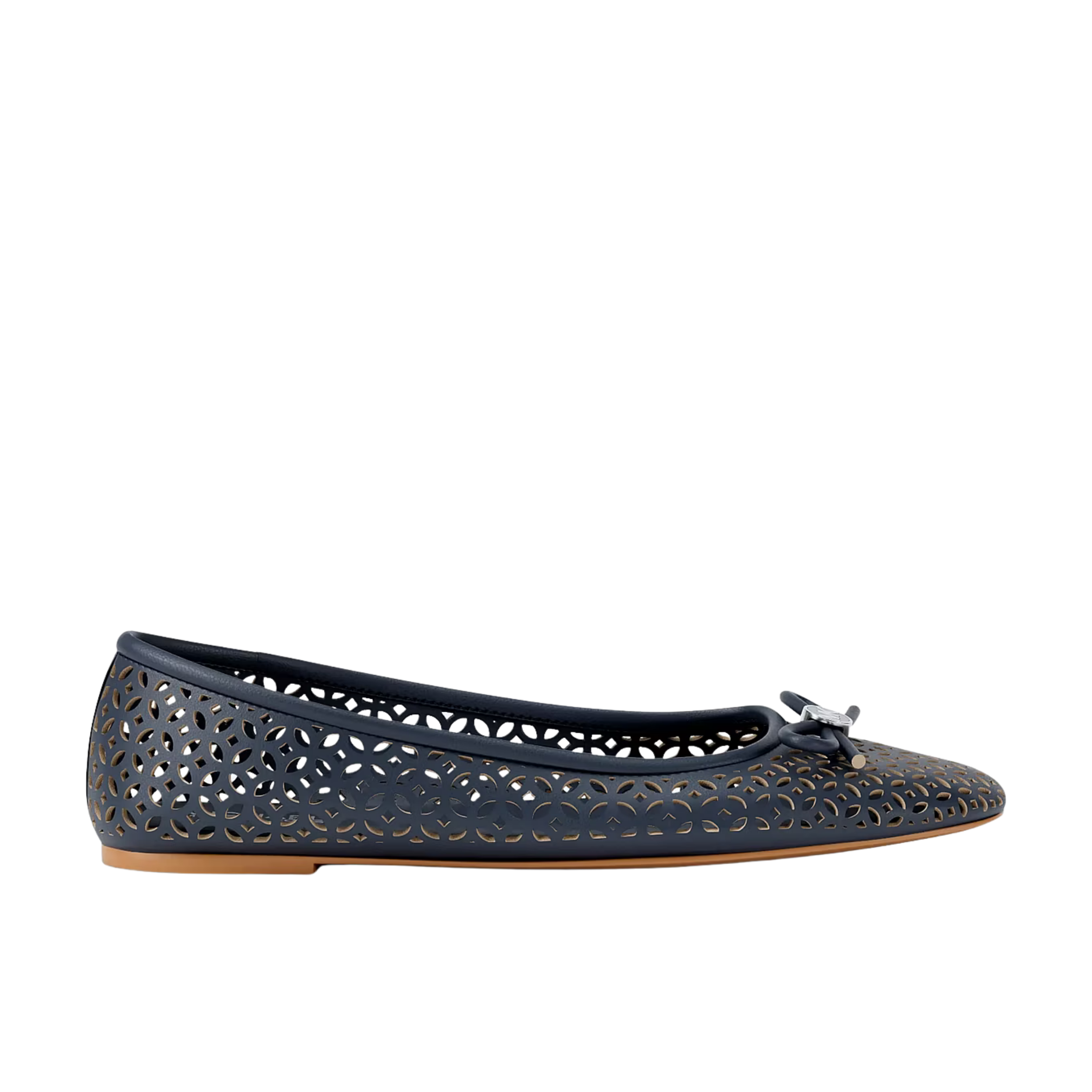 Michael Kors Women Savannah Perforated Ballet Flat - Navy