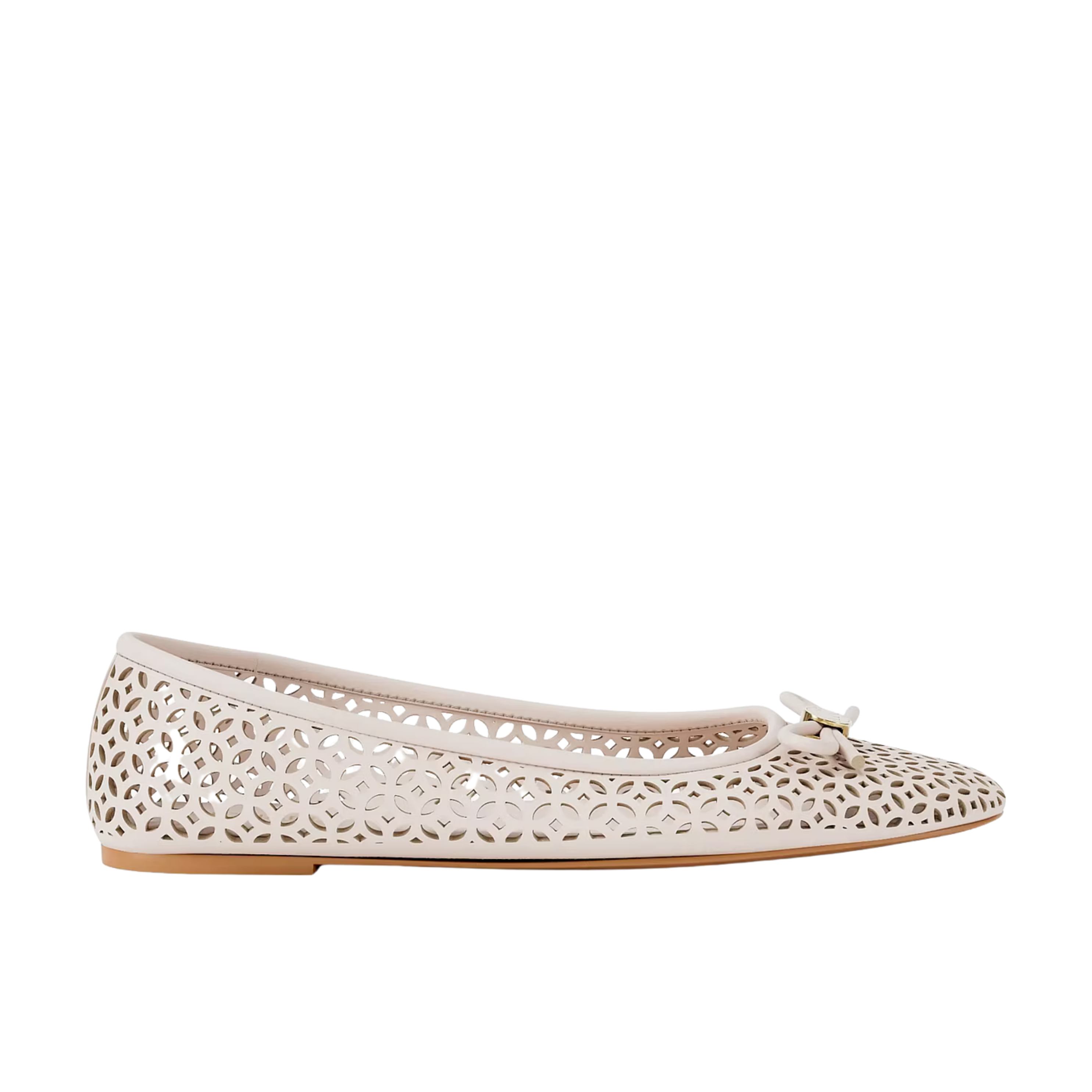 Michael Kors Women Savannah Perforated Ballet Flat - LT Cream
