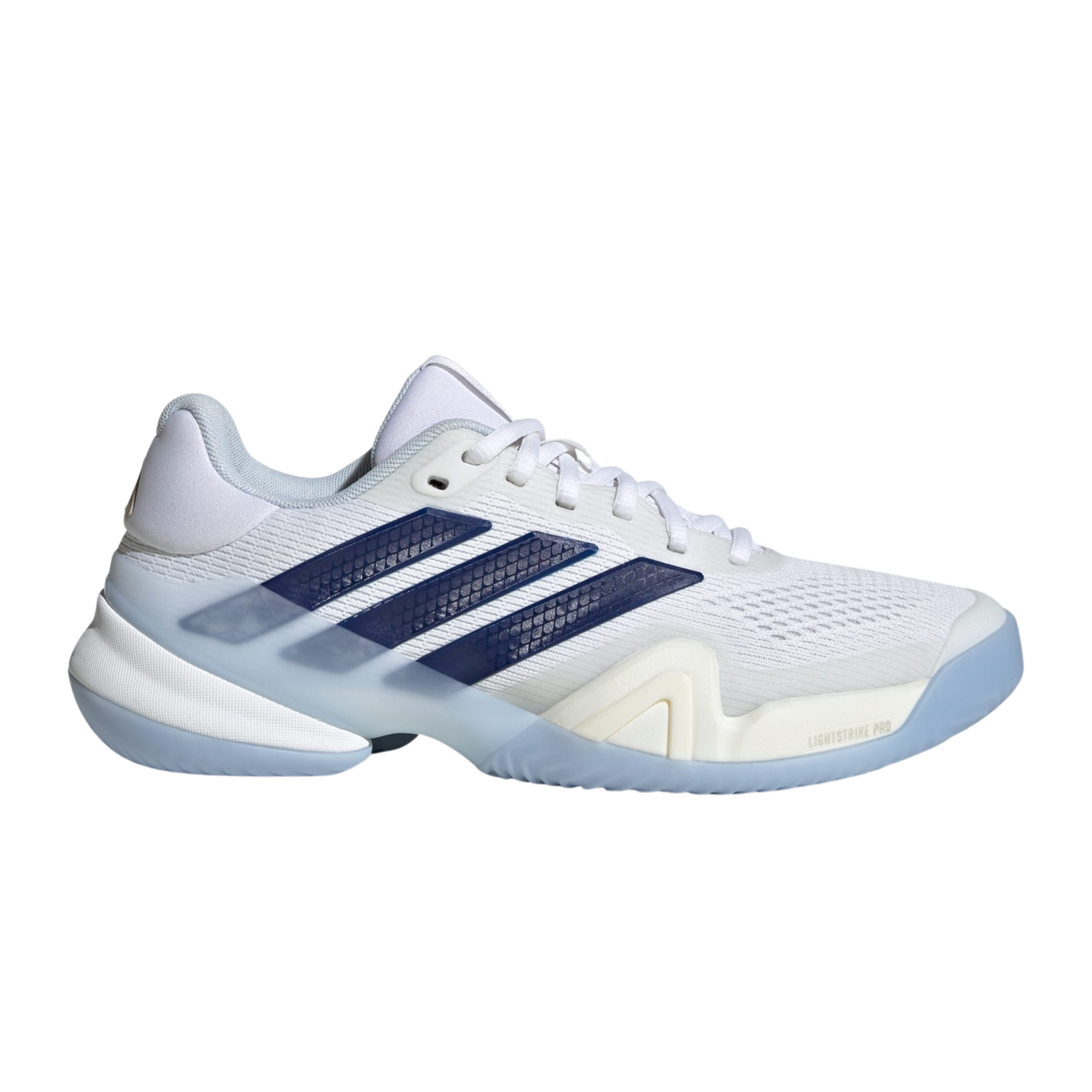 Adidas Women Barricade 14 - Cloud White Cyber Metallic Dark Blue