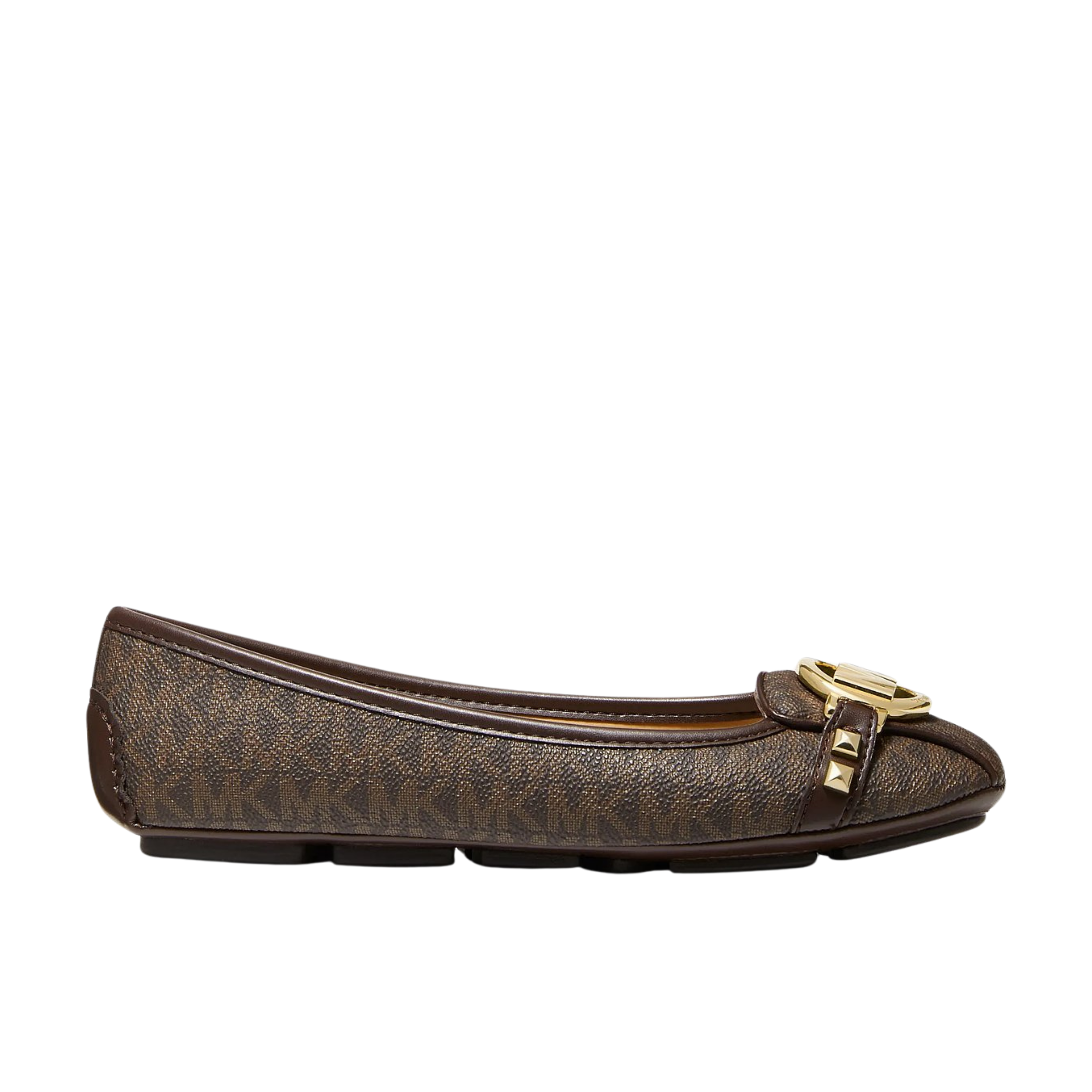 Michael Kors Women Fulton Studded Logo Moccasin - Brown