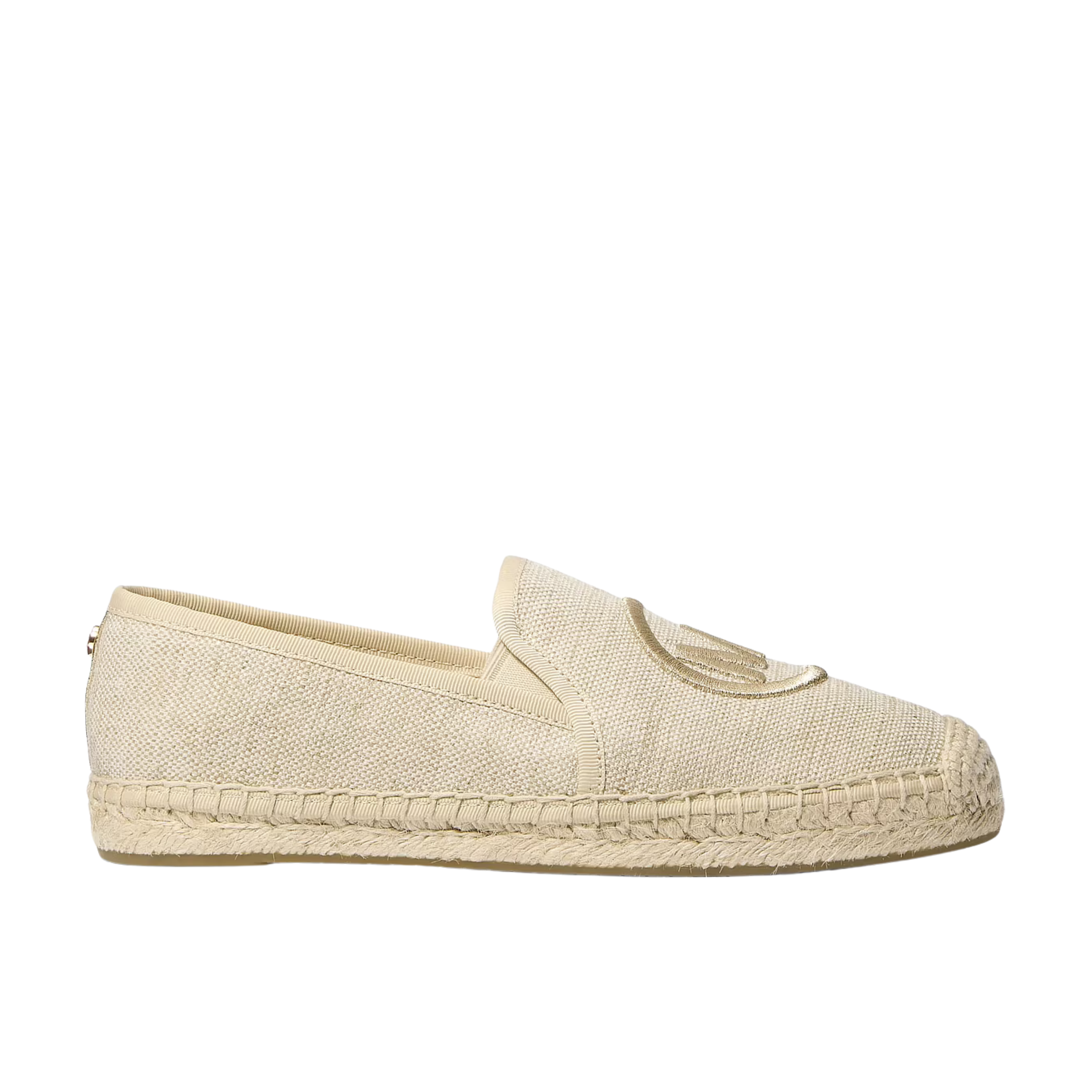 Michael Kors Women Hastings Metallic Canvas Espadrille - Pale Gold