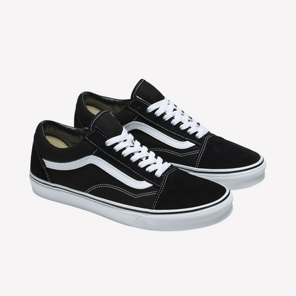 Vans Women Old Skool Shoe - Black White