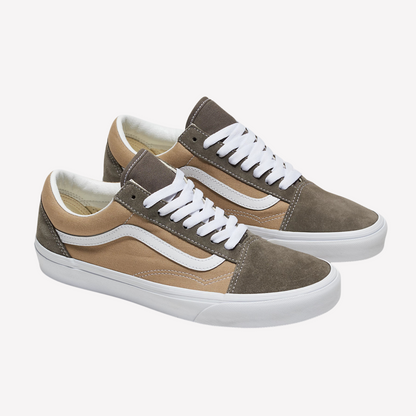 Vans Women Old Skool Shoe - Block Brown