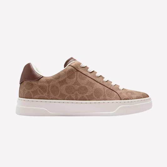 COACH Women's High Line Sneaker - Brown Khaki