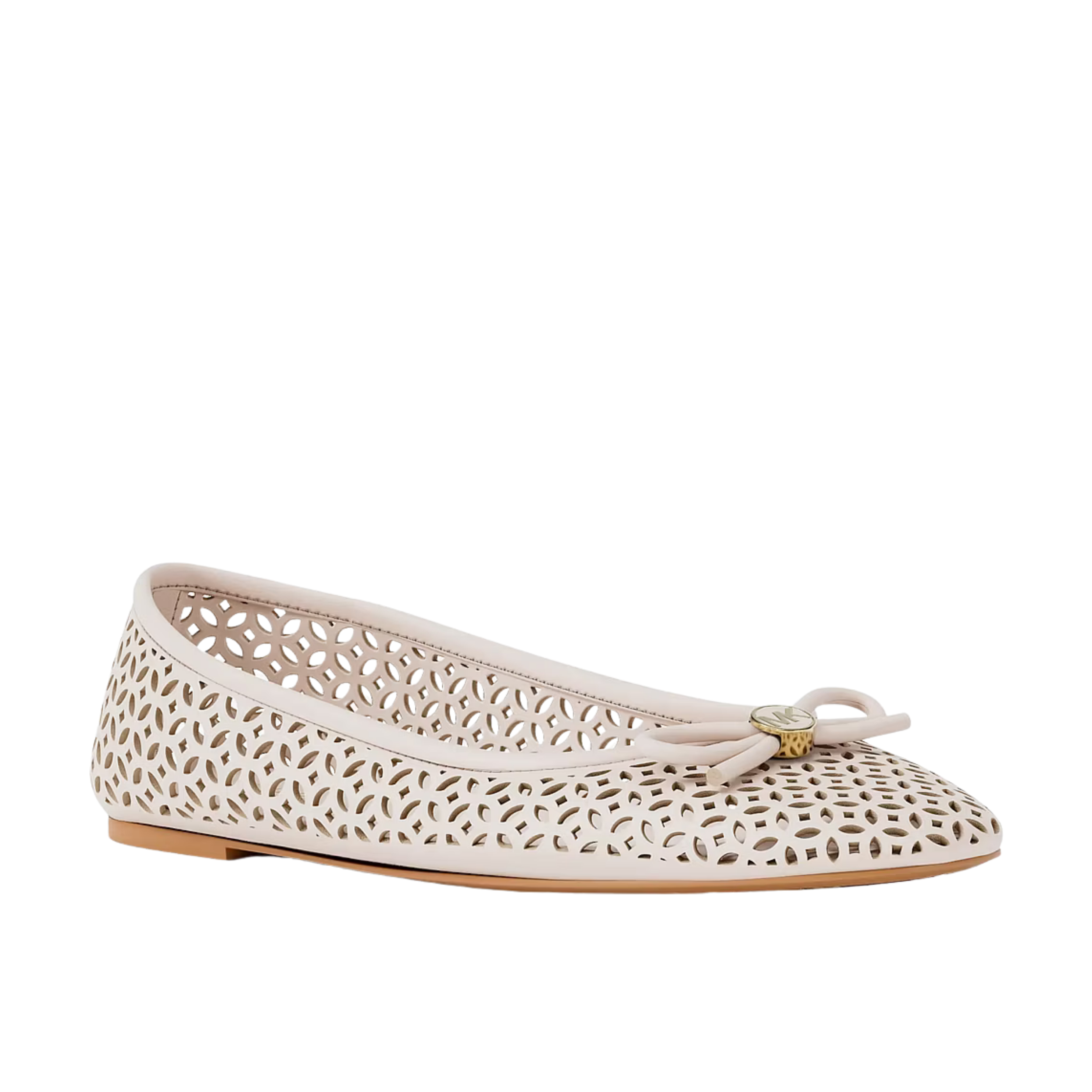 Michael Kors Women Savannah Perforated Ballet Flat - LT Cream