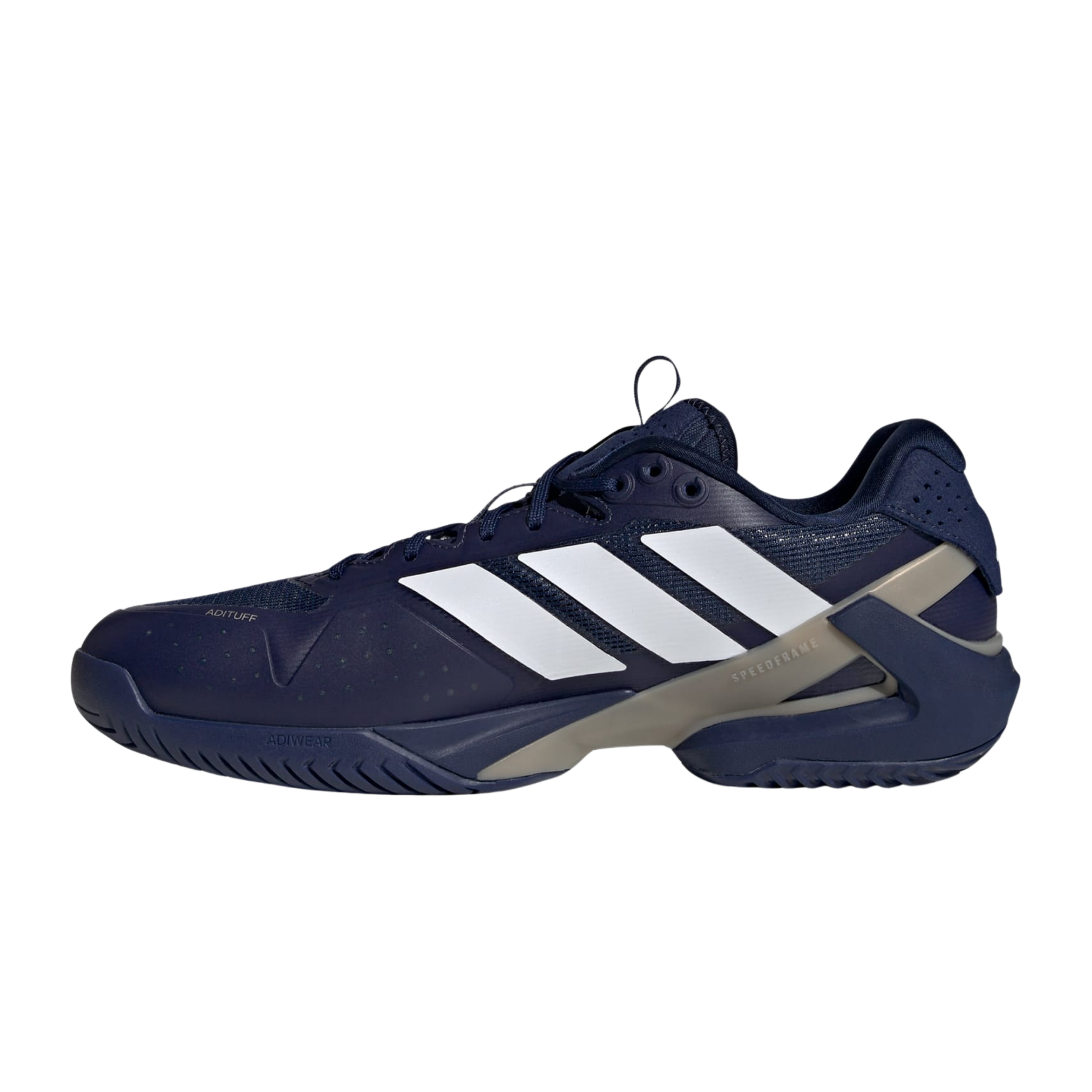 Adidas Men Adizero Ubersonic 5 Tennis - Dark Blue Cloud White Cyber Metallic