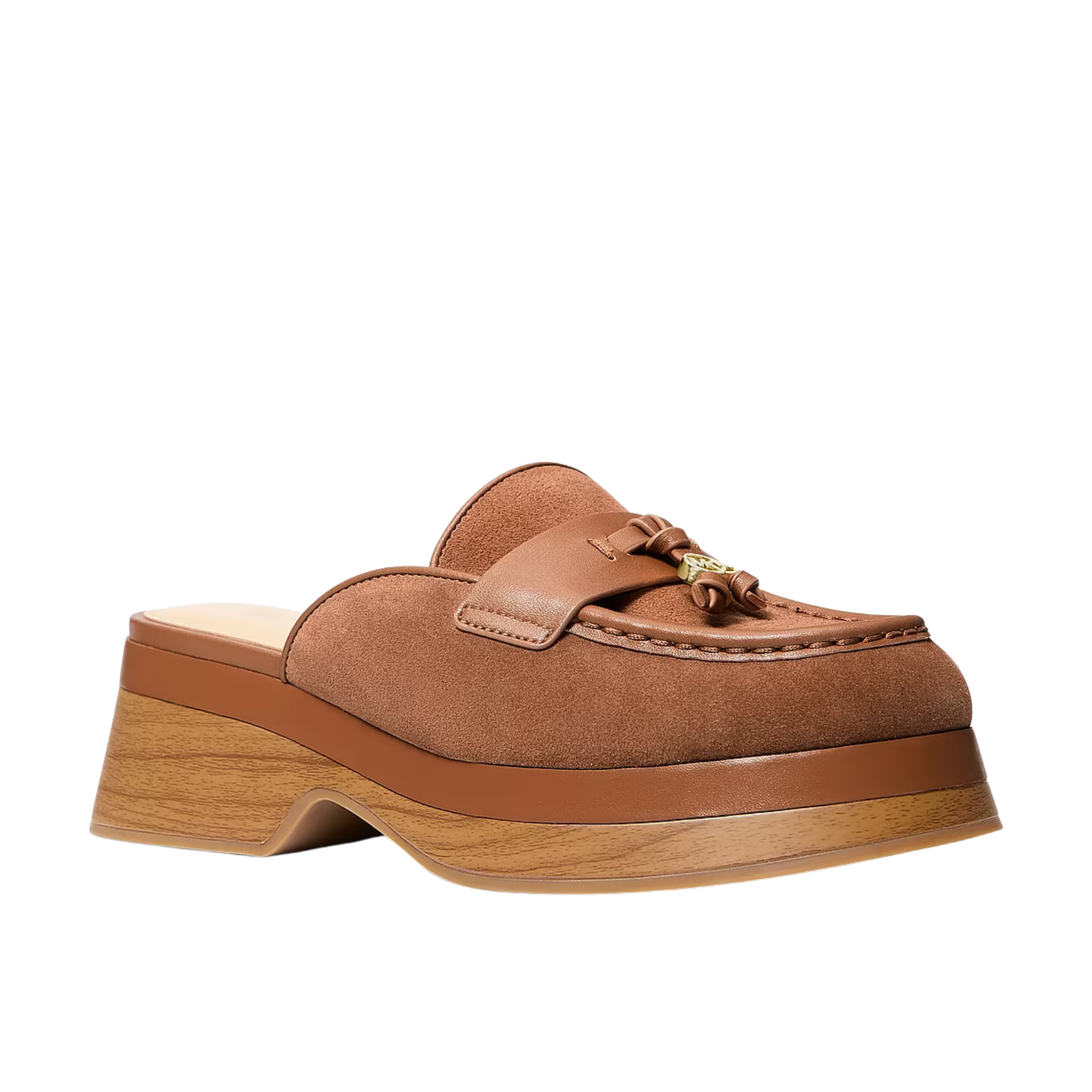 Michael Kors Women Zoe Suede Mule  - Luggage