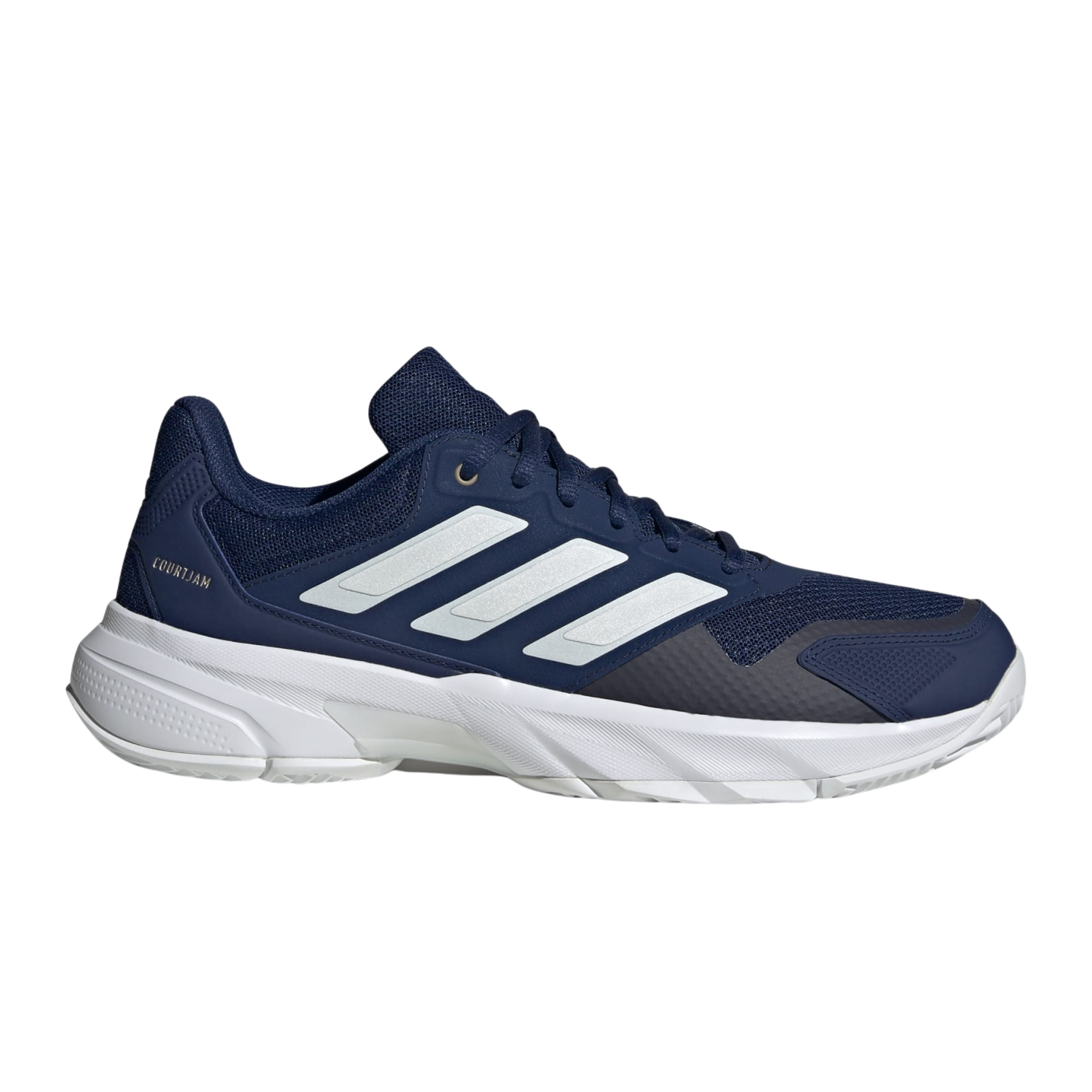Adidas Men CourtJam Control 3 Tennis - Dark Blue Zero Metalic Cloud White