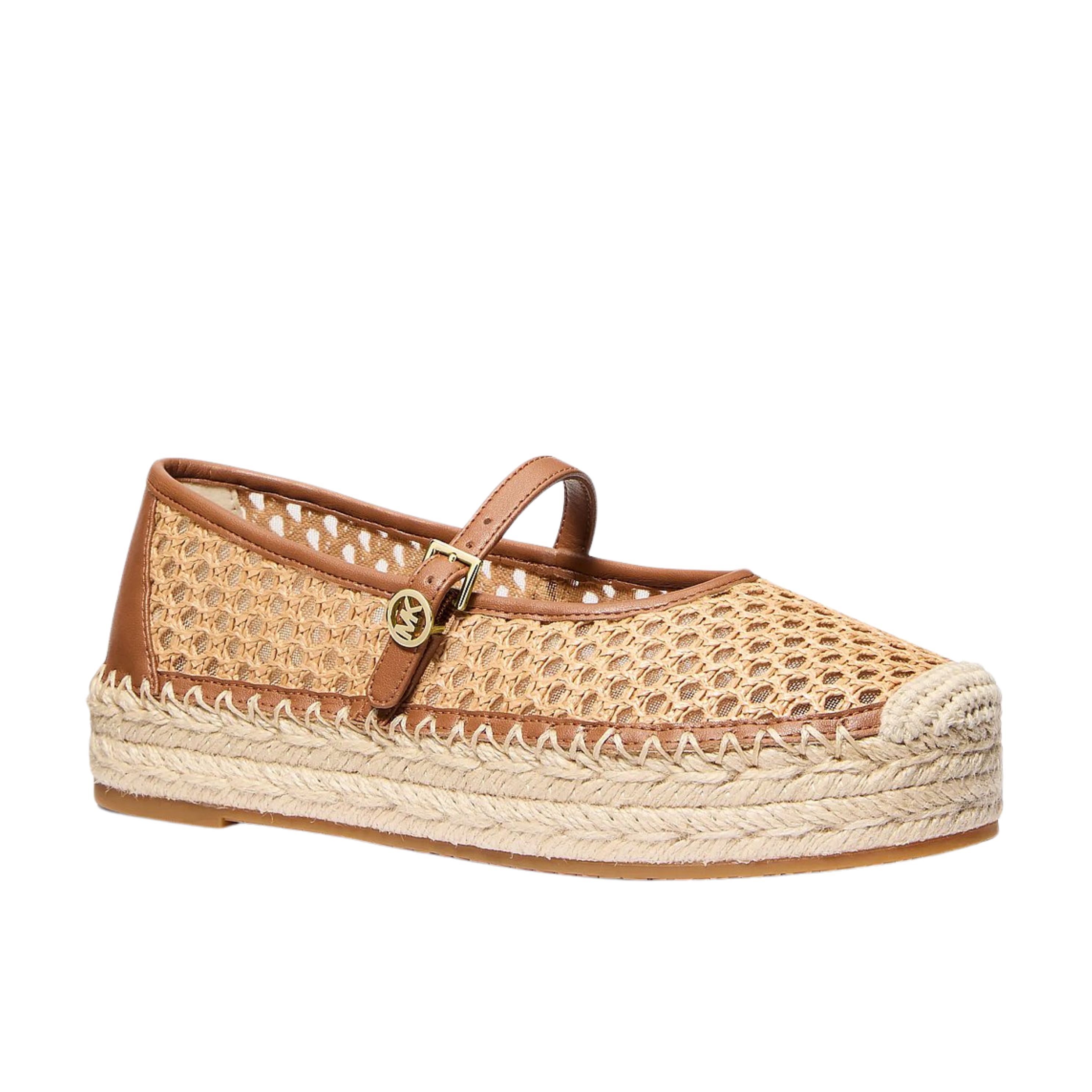 Michael Kors Women Belina Signature Logo Platform Espadrille - Luggage