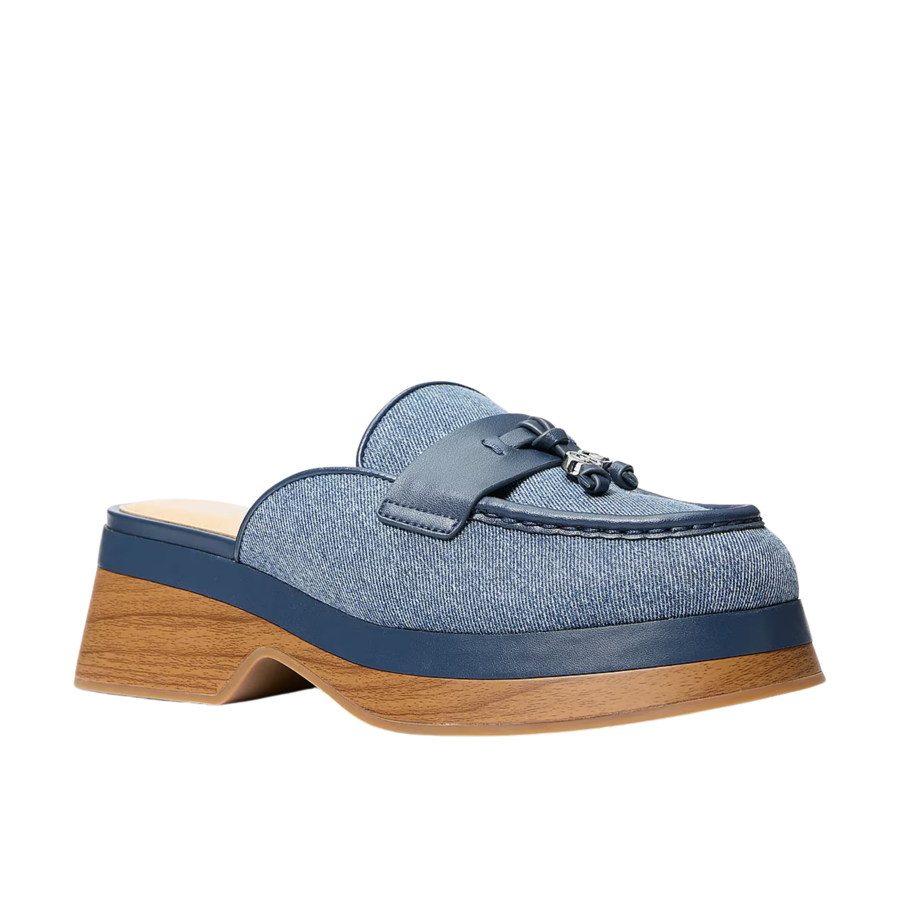 Michael Kors Women Zoe Denim Mule - DK VT Bluwsh