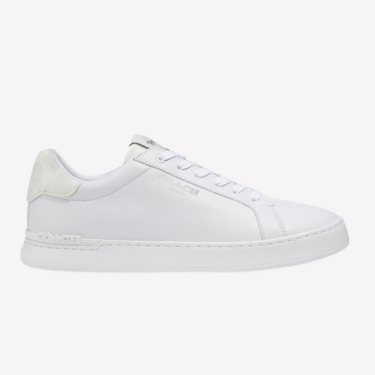 COACH Men's Clip Low Top Sneaker - Optic White