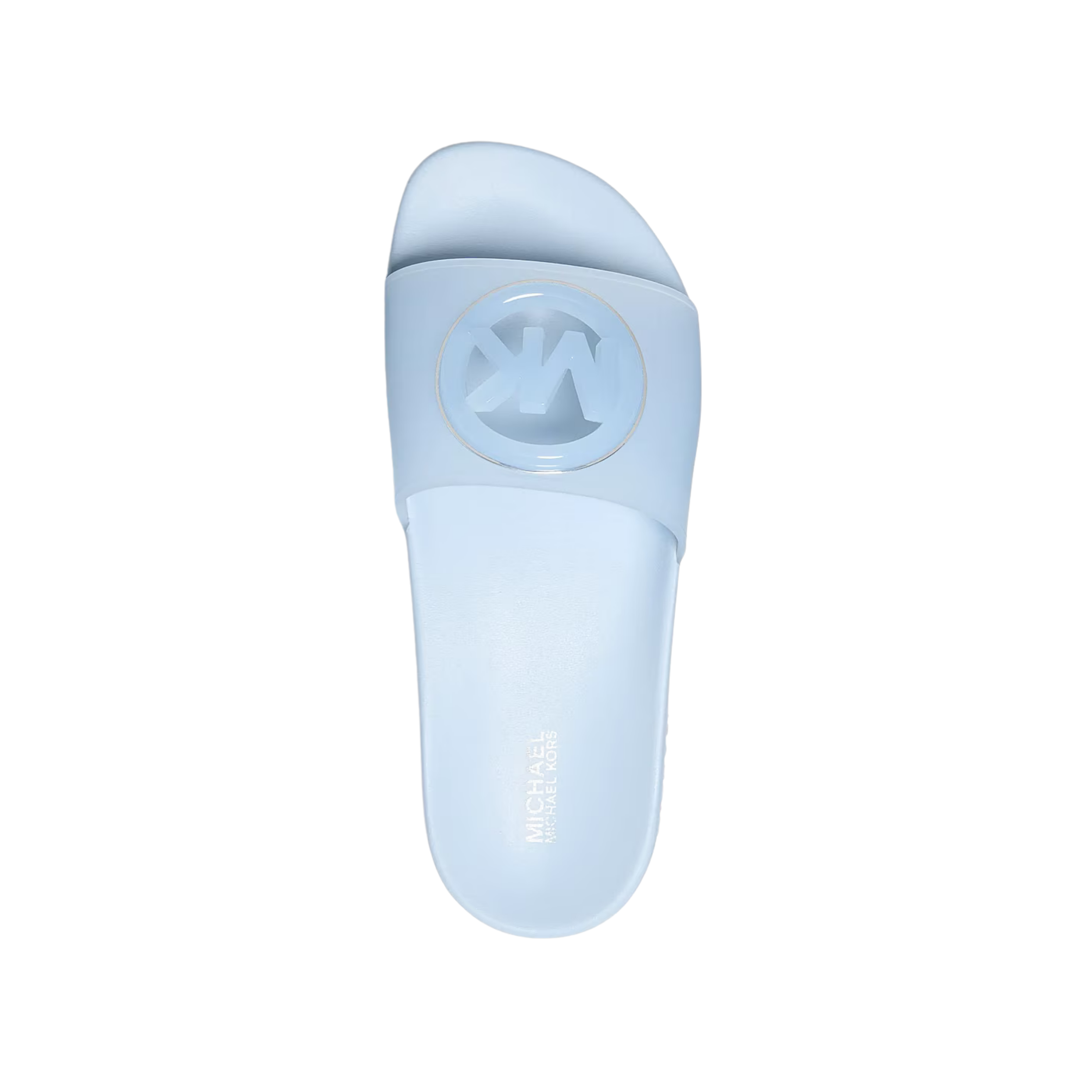 Michael Kors Women Penny PVC Slide Sandal - Pale Ocean