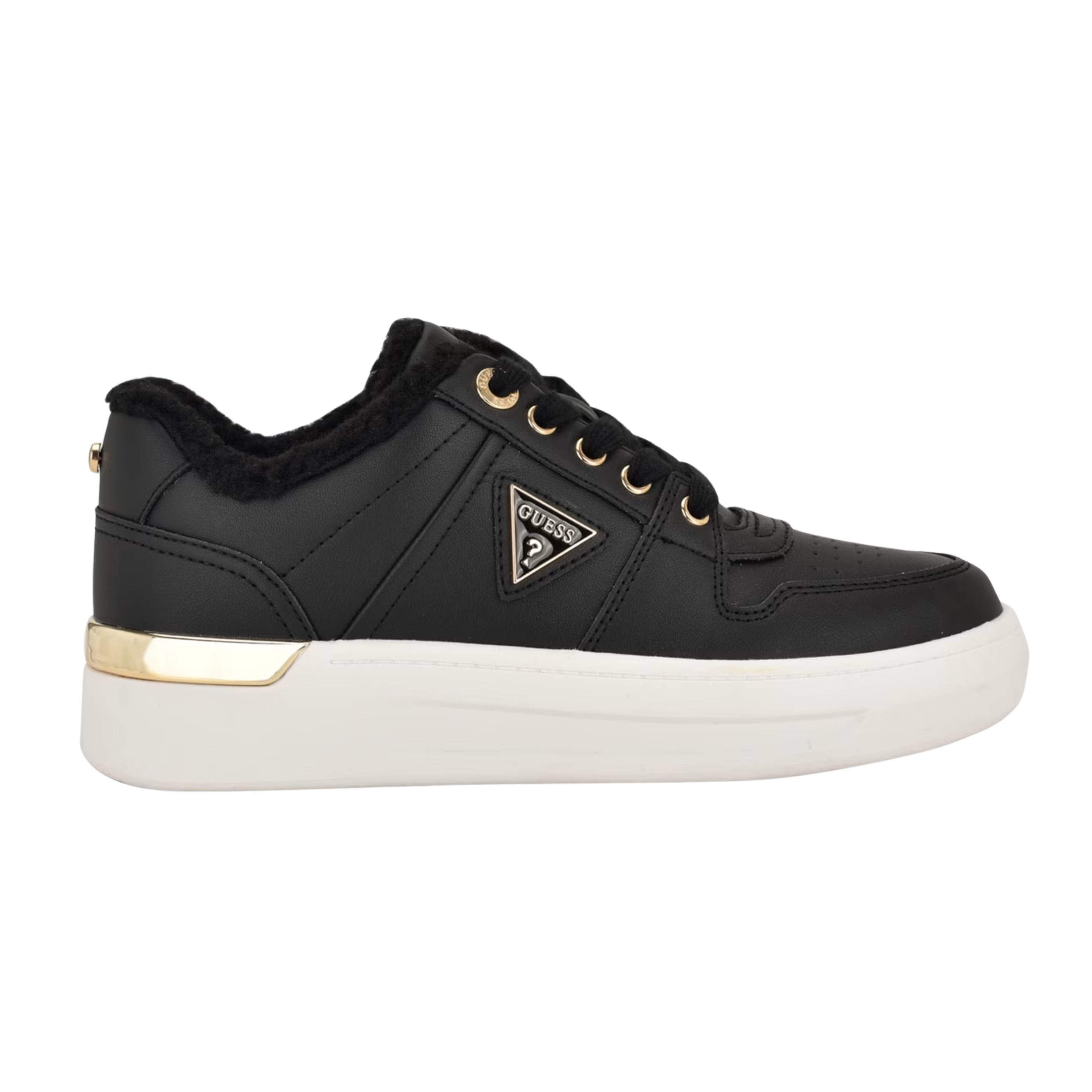 Guess Women Overria Sherpa Sneakers - Black