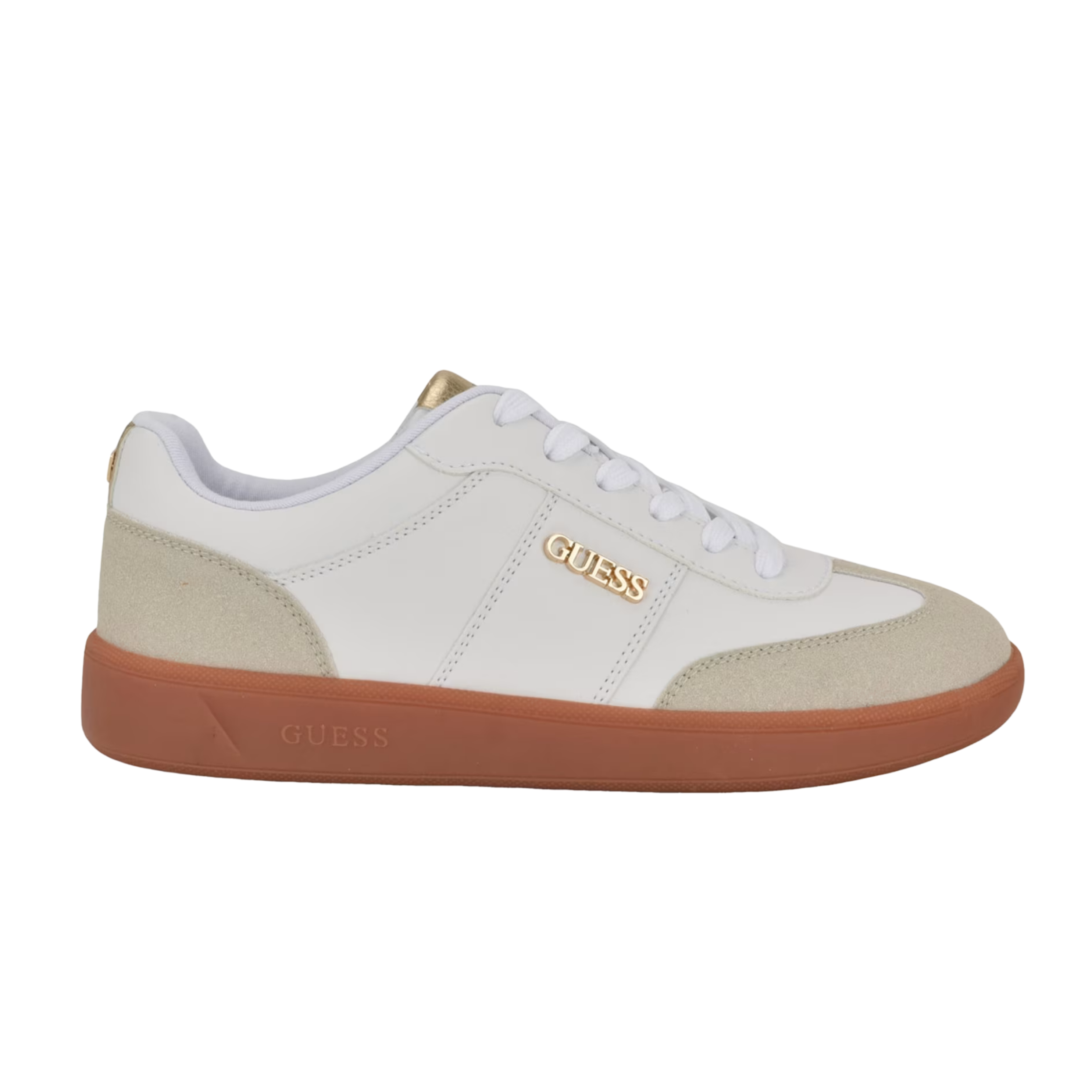 Guess Women Pelara Striped Low-Top - White