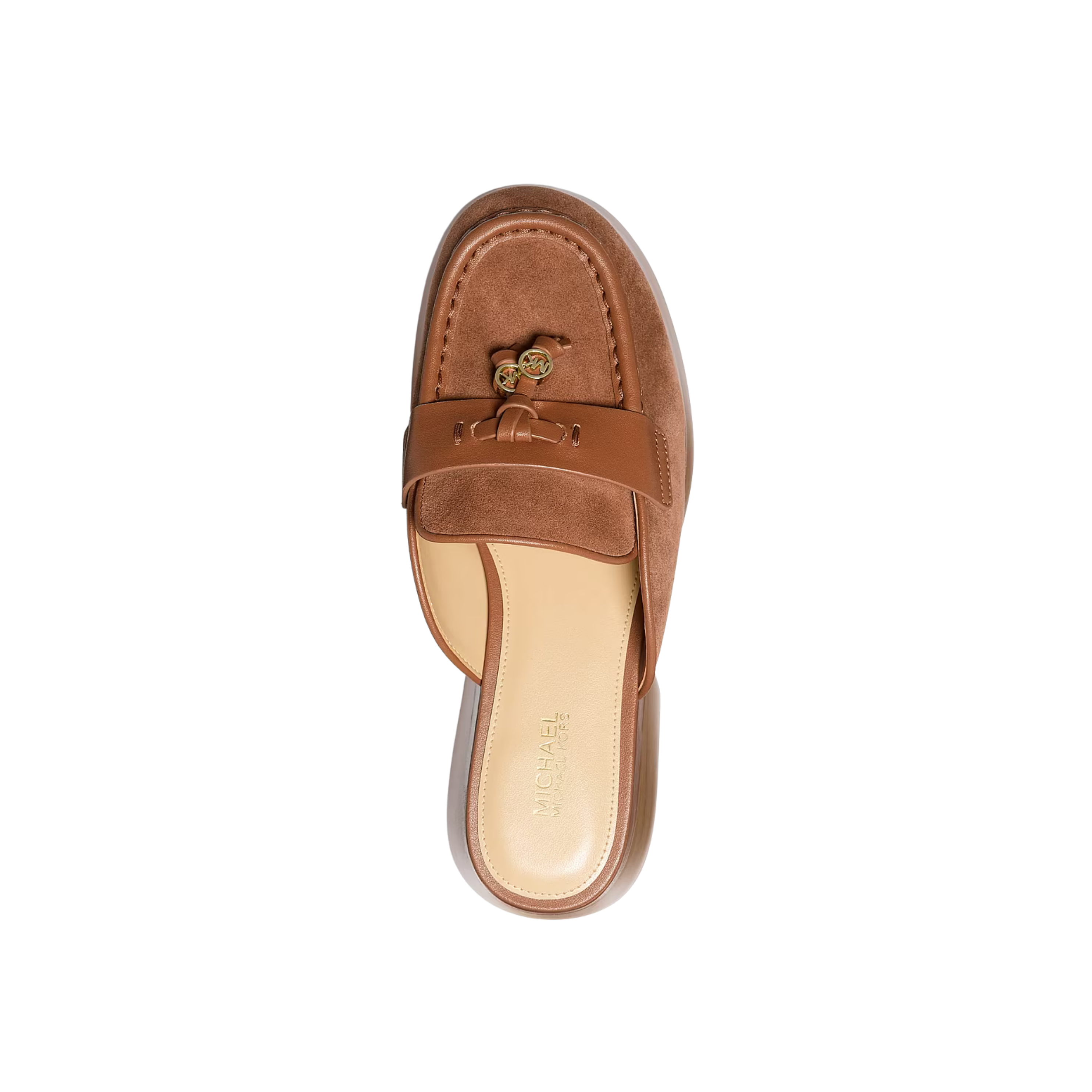 Michael Kors Women Zoe Suede Mule  - Luggage